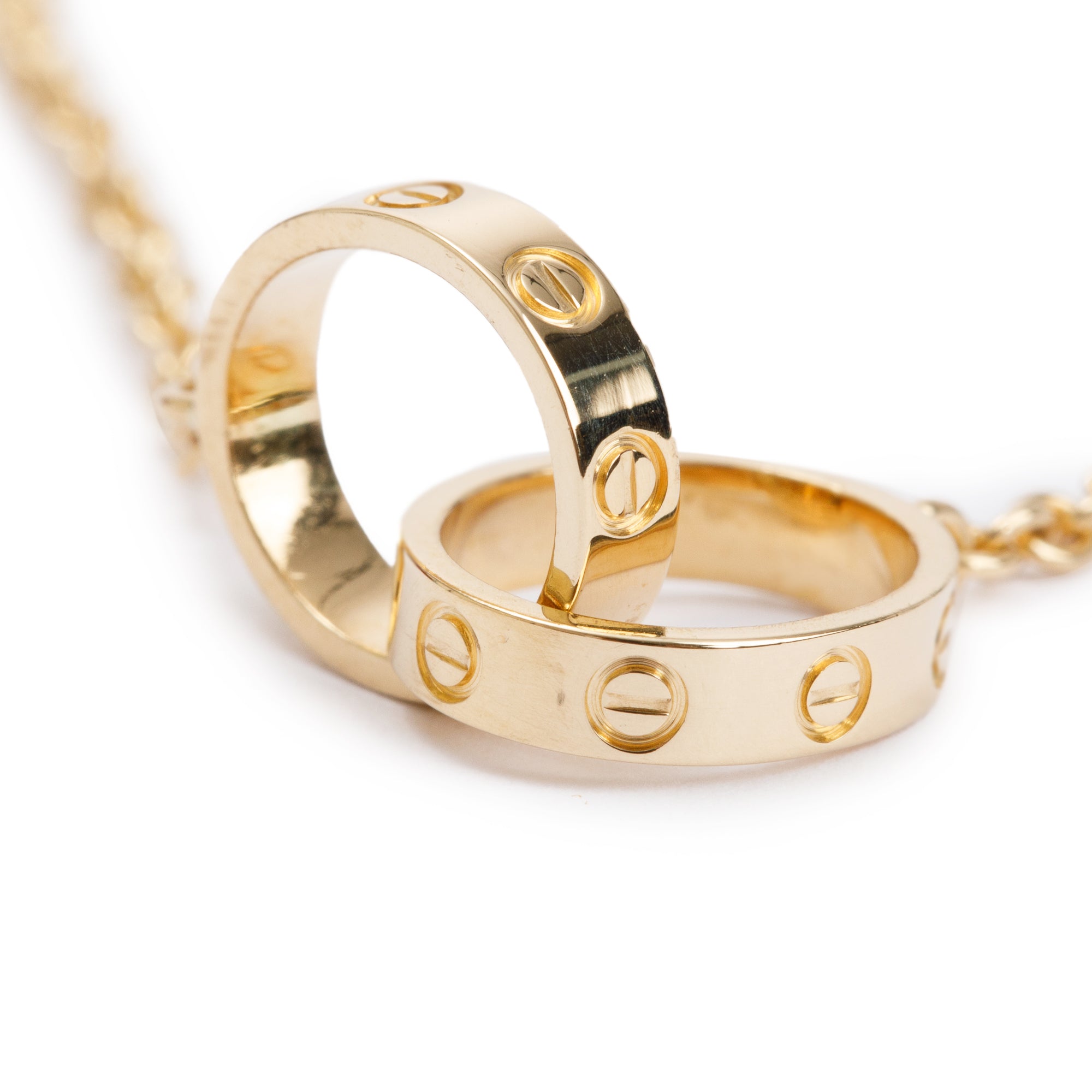 Cartier 18k Yellow Gold Interlocking Circle LOVE Bracelet