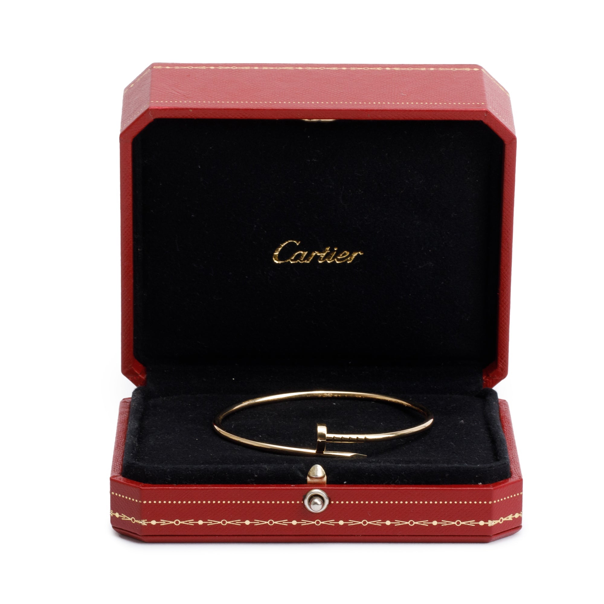Cartier 18k Yellow Gold Juste Un Clou Bracelet, Small Model, Size 16 w/ Box