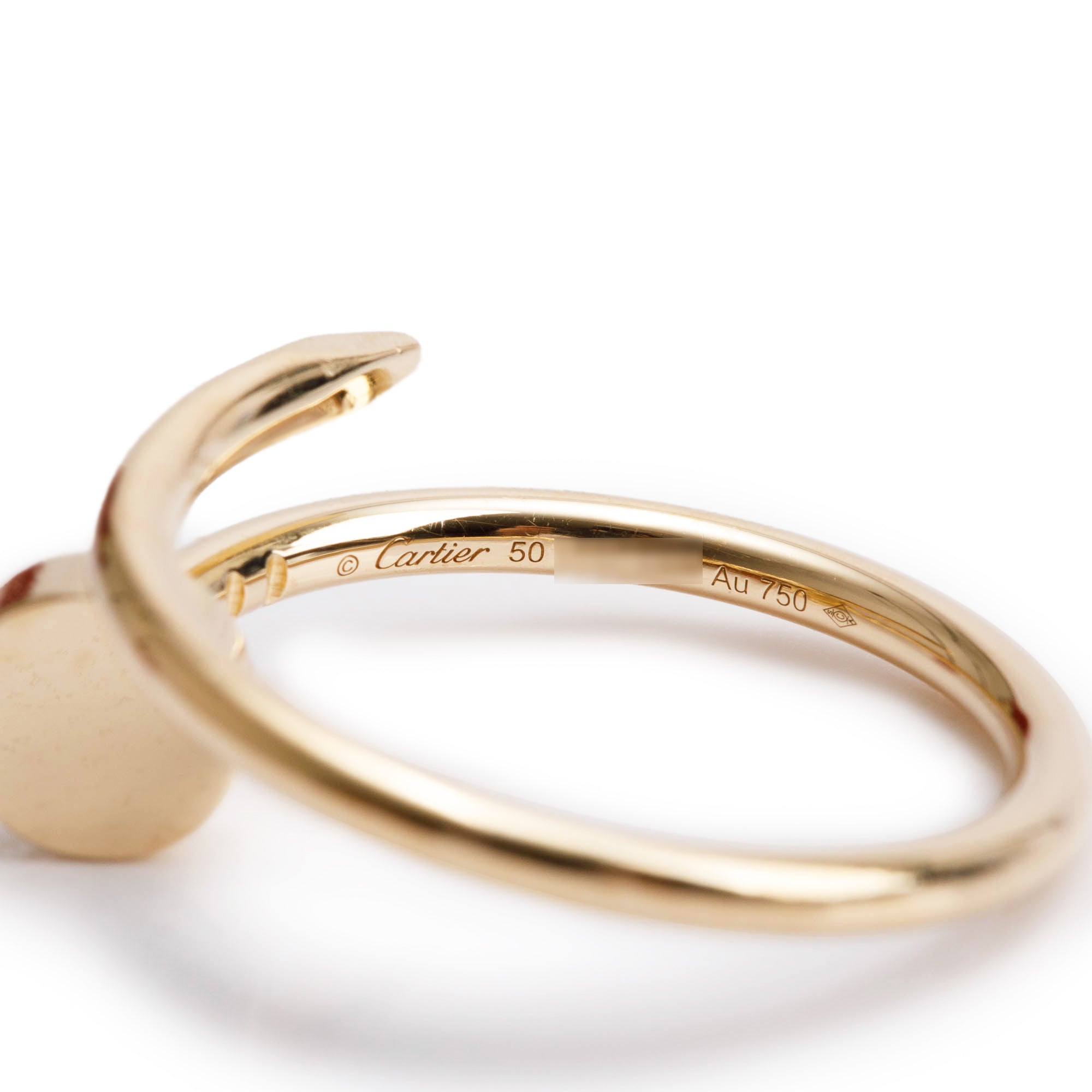 Cartier 18k Yellow Gold Juste Un Clou Ring, Small Model, Size 50 5.25 w/ Box