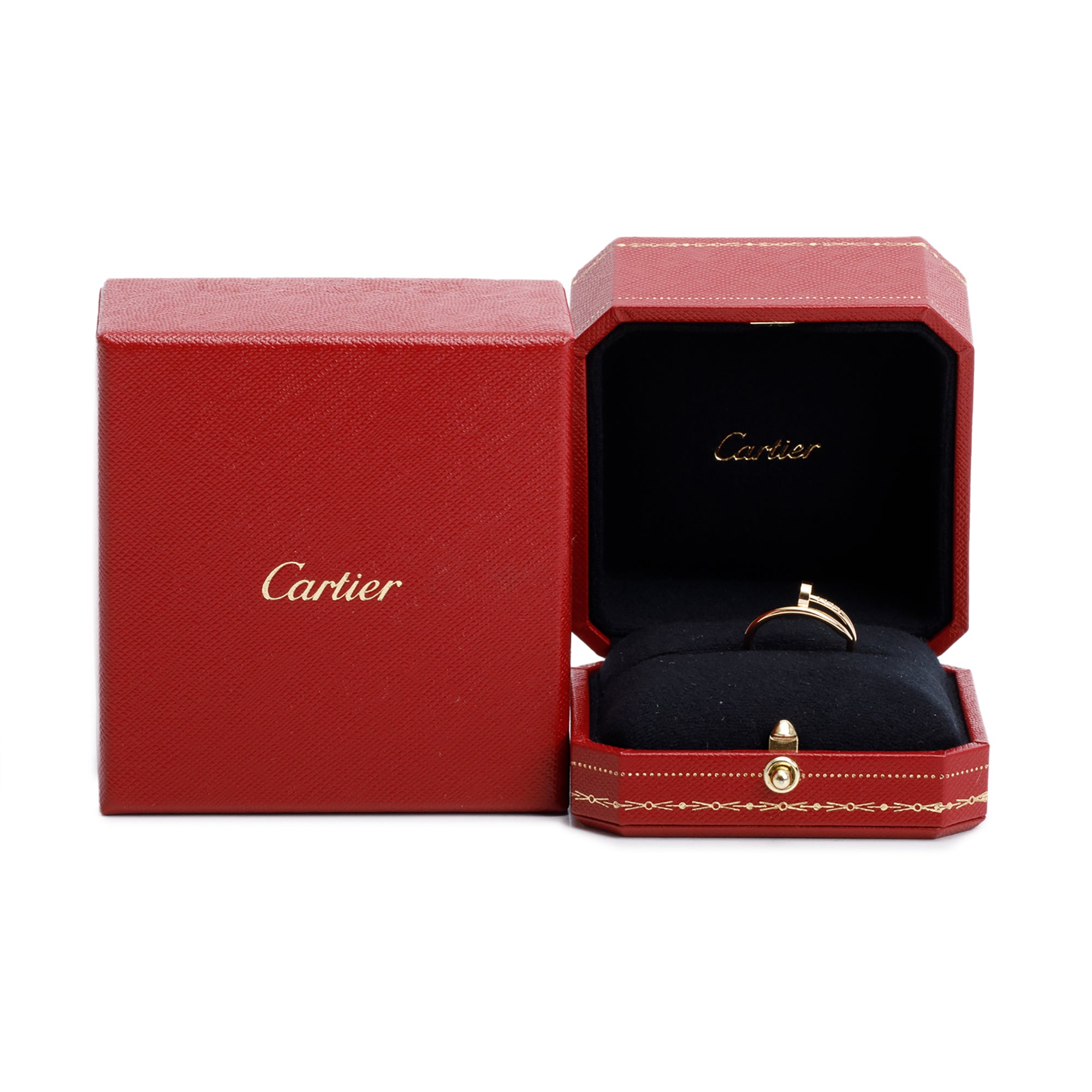 Cartier 18k Yellow Gold Juste Un Clou Ring, Small Model, Size 52 6 w/ Box