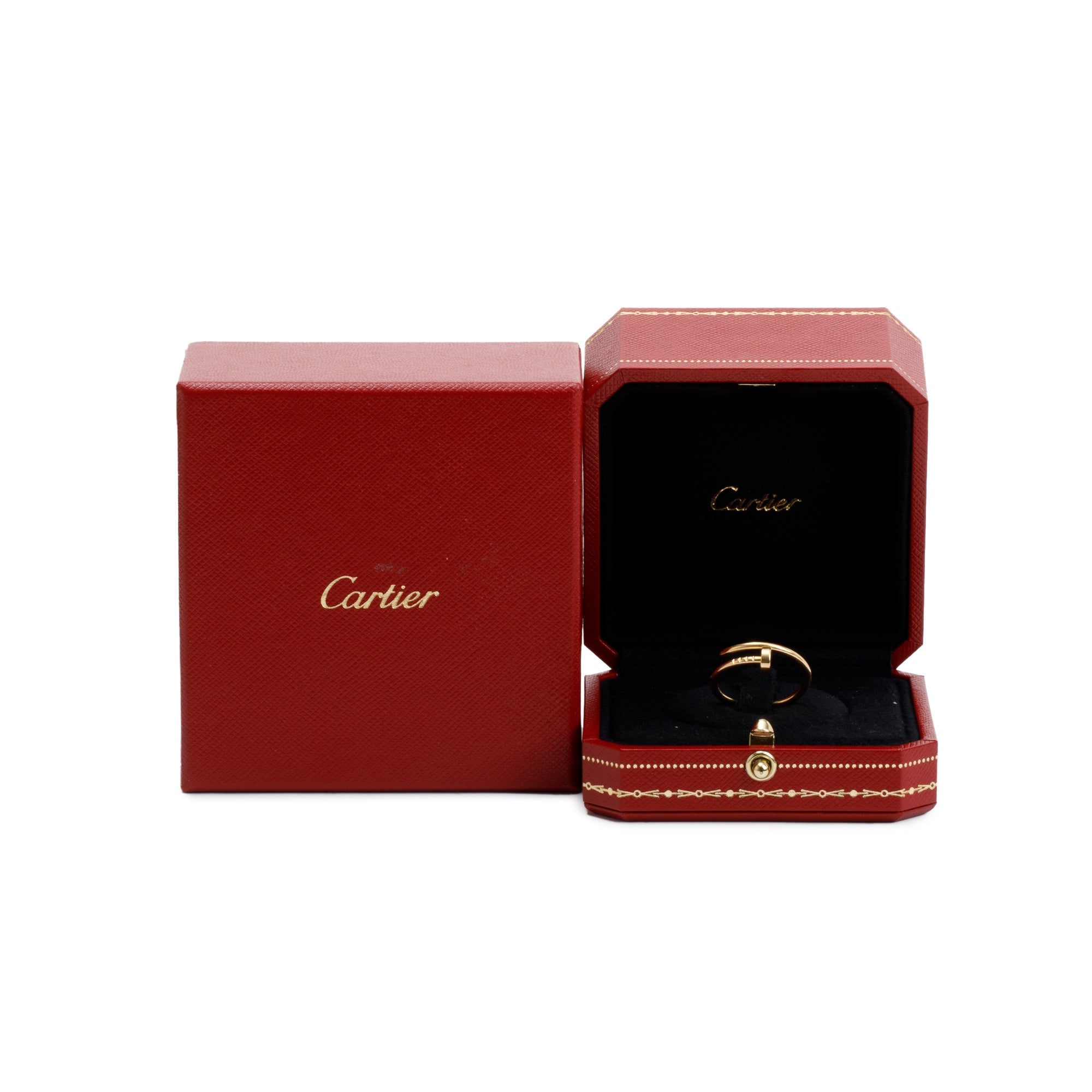 Cartier 18k Yellow Gold Juste Un Clou Ring, Small Model, Size 55 7.25 w/ Box