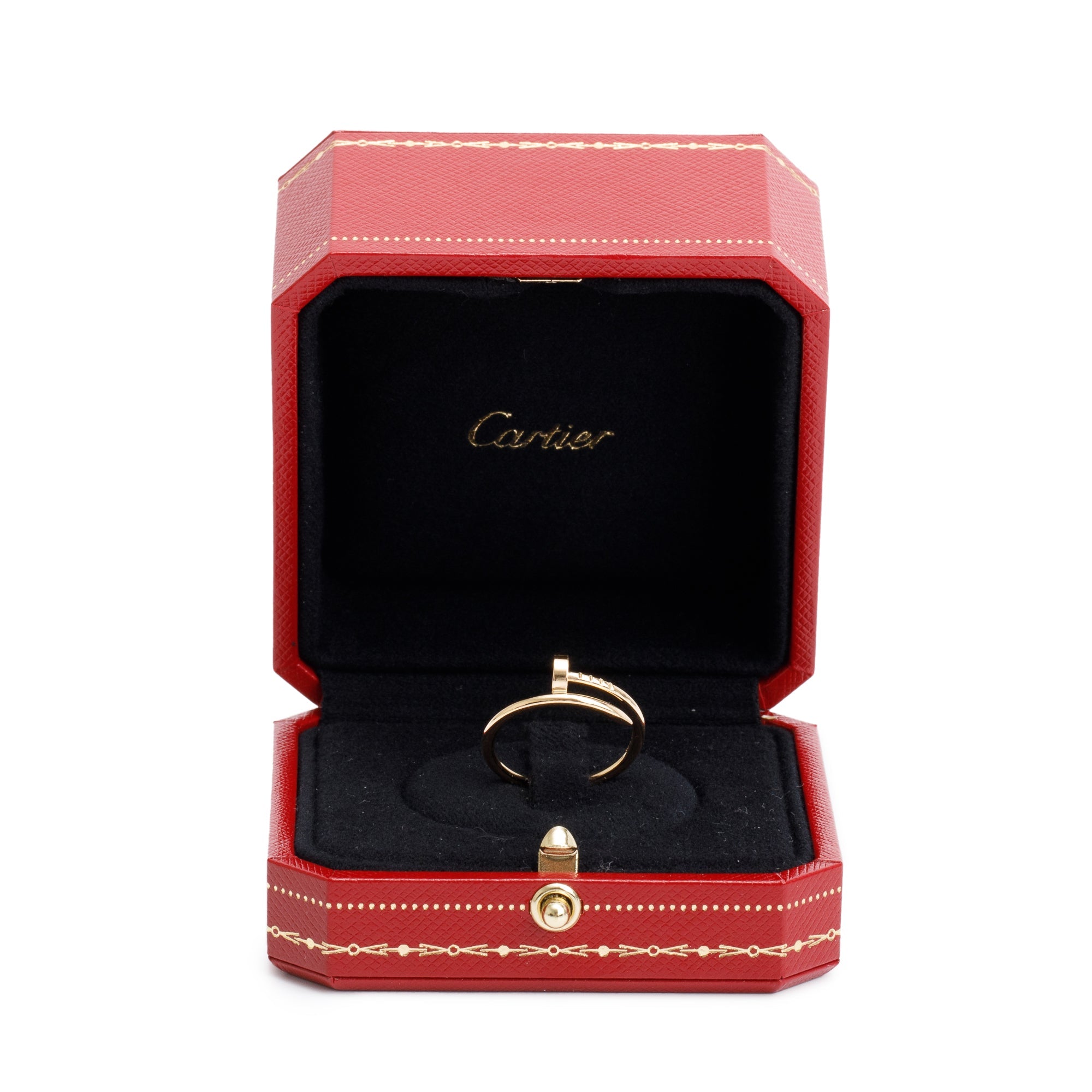 Cartier 18k Yellow Gold Juste Un Clou Ring, Small Model, Size 55 7.25 w/ Box