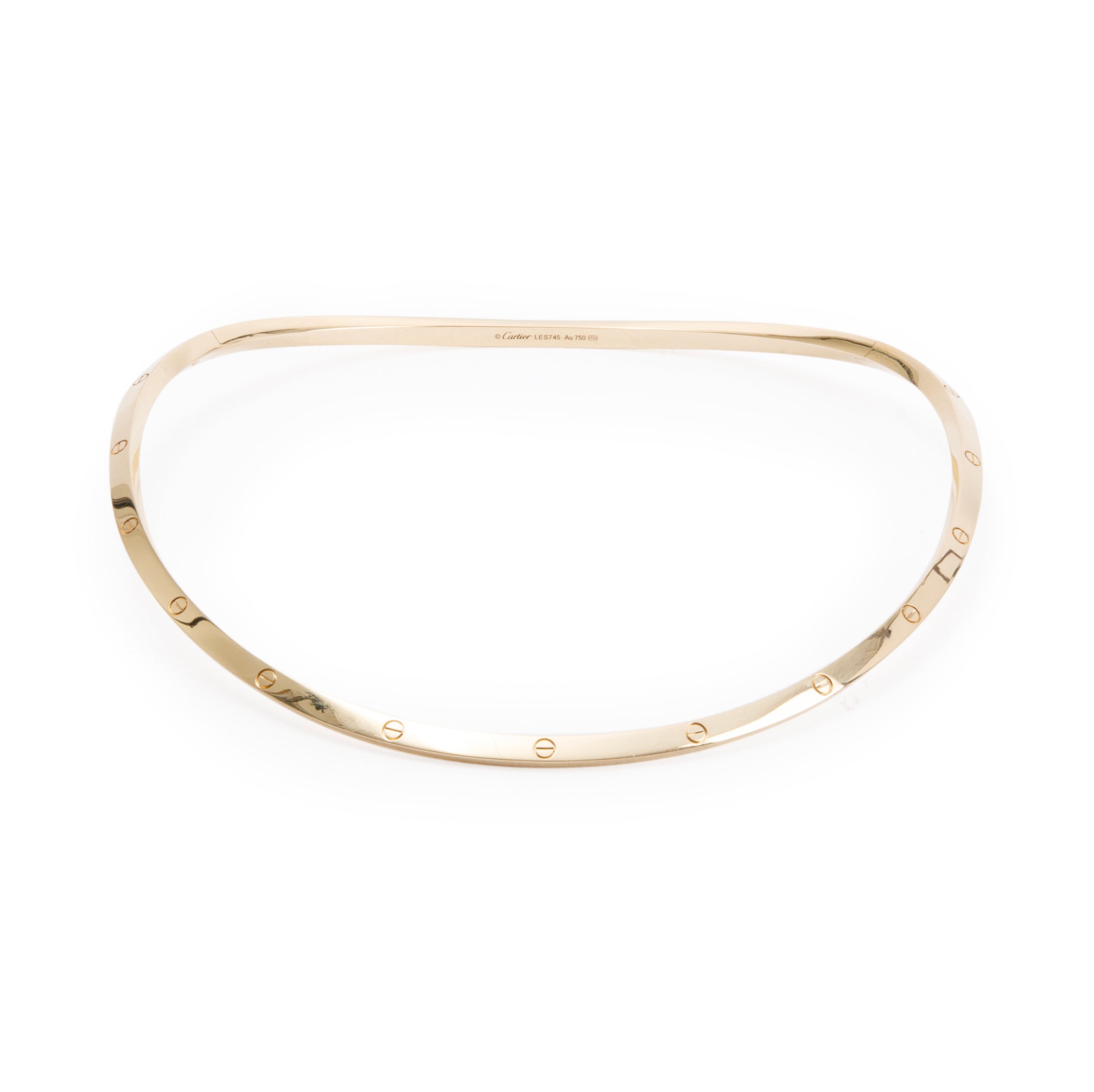 Cartier 18k Yellow Gold Love Necklace w/ Box