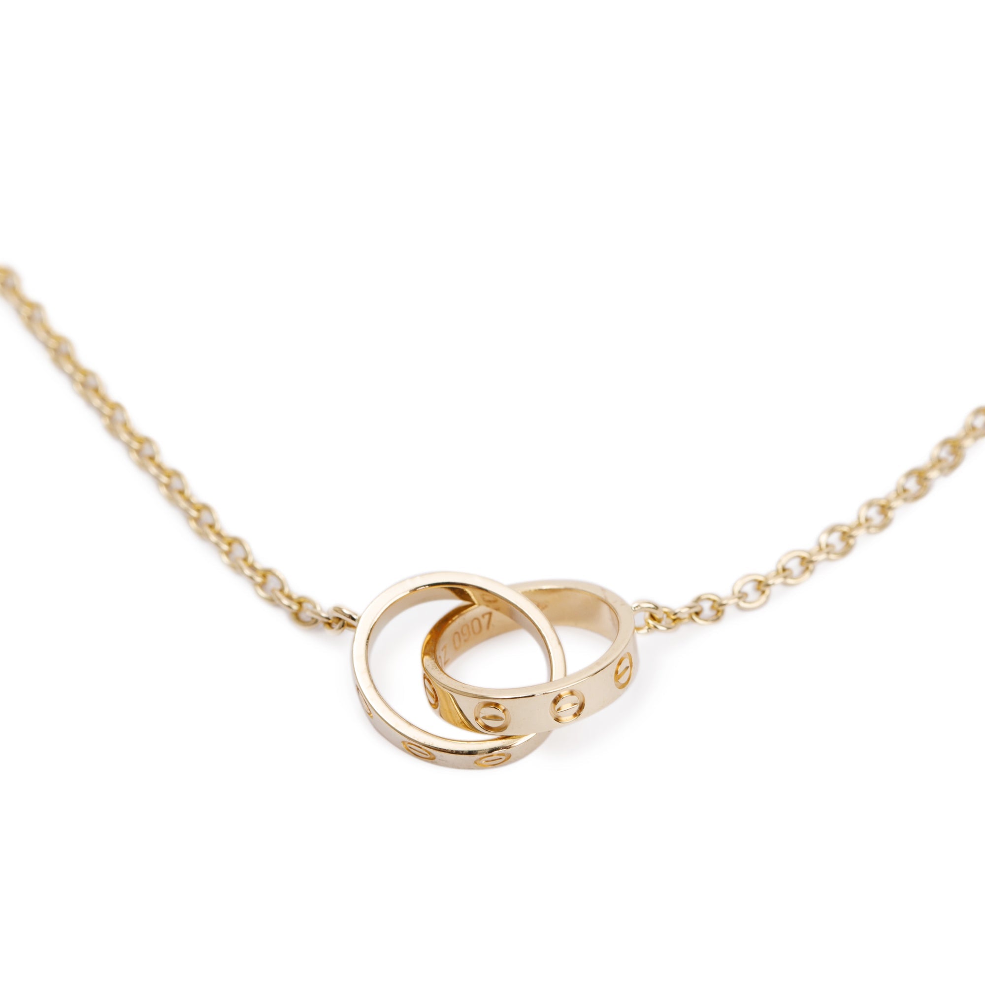 Cartier 18k Yellow Gold Love Necklace w/ Box