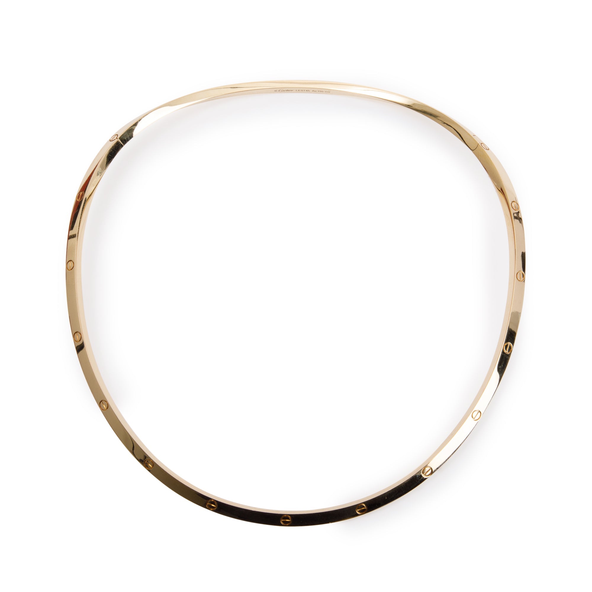 Cartier 18k Yellow Gold Love Necklace w/ Box