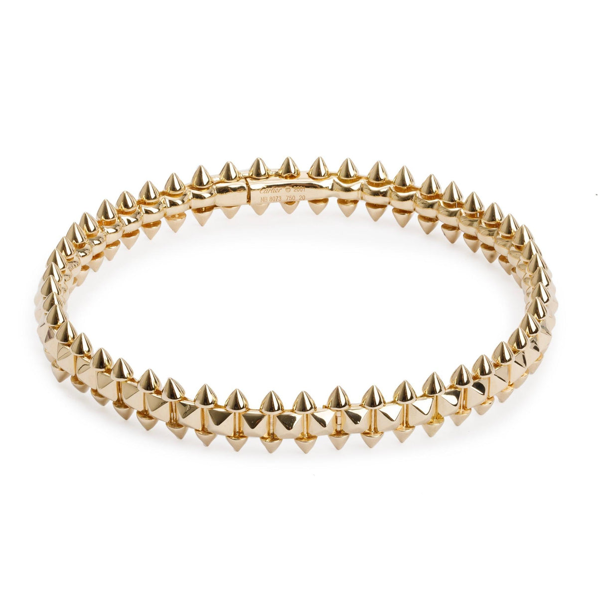 Cartier 18k Yellow Gold Medium Clash Bracelet, MM Size 20