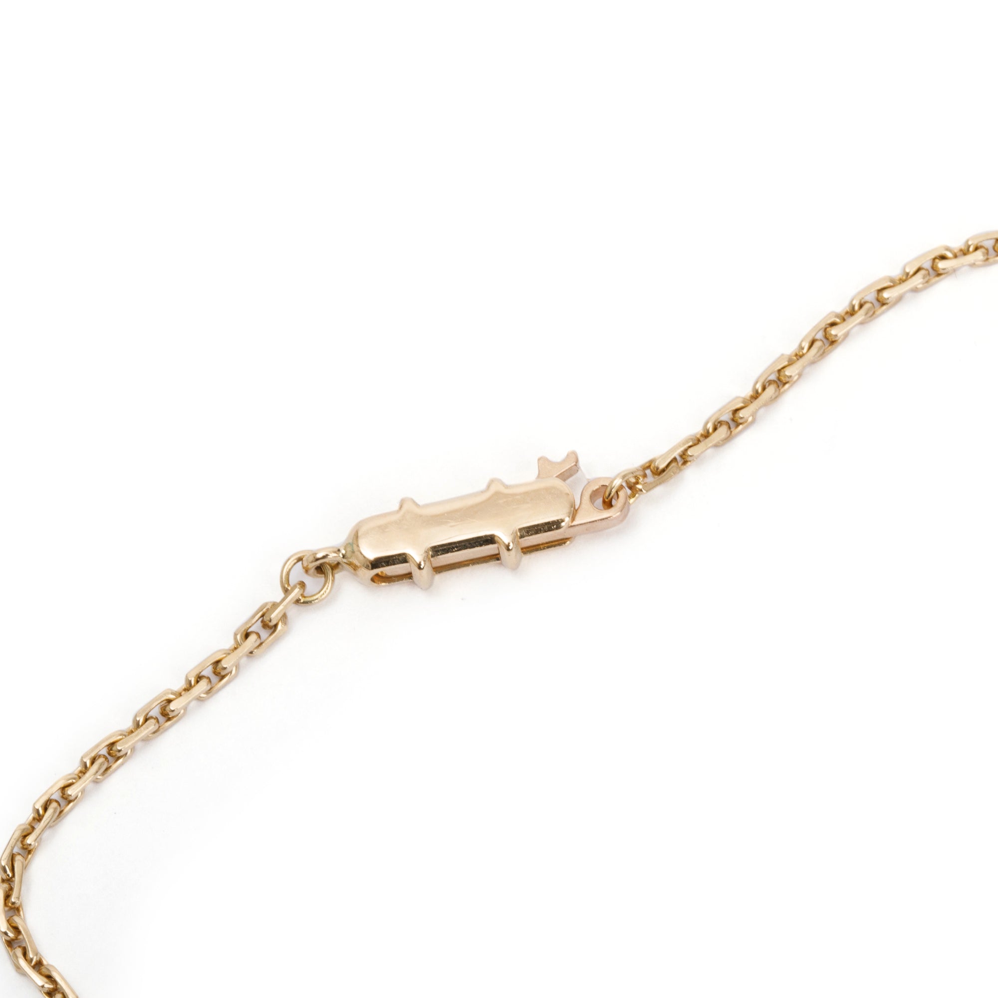 Cartier 18k Yellow Gold Pave Diamond Love Pendant Necklace