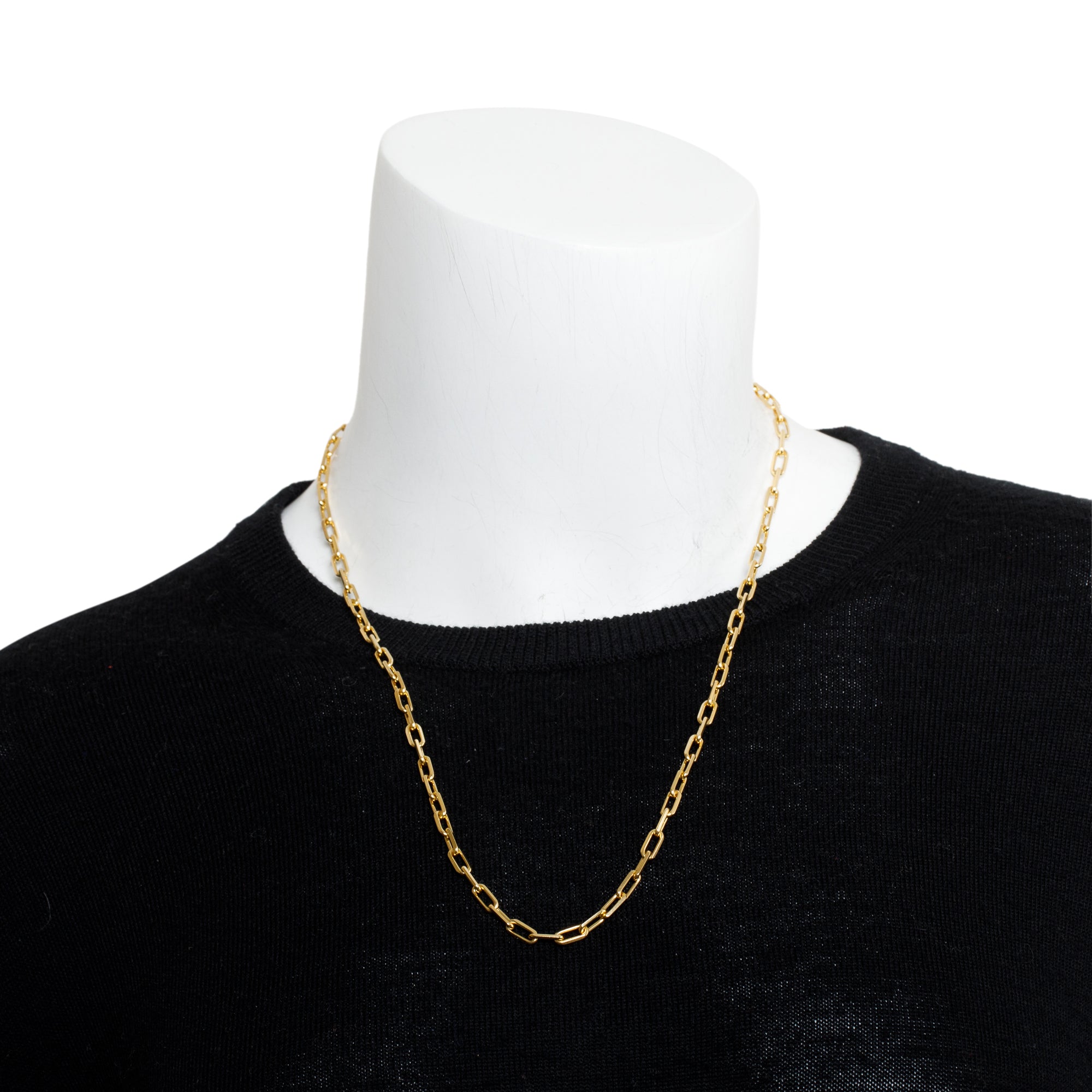 Cartier 18k Yellow Gold Santos de Cartier Link Chain Necklace w/ Receipt