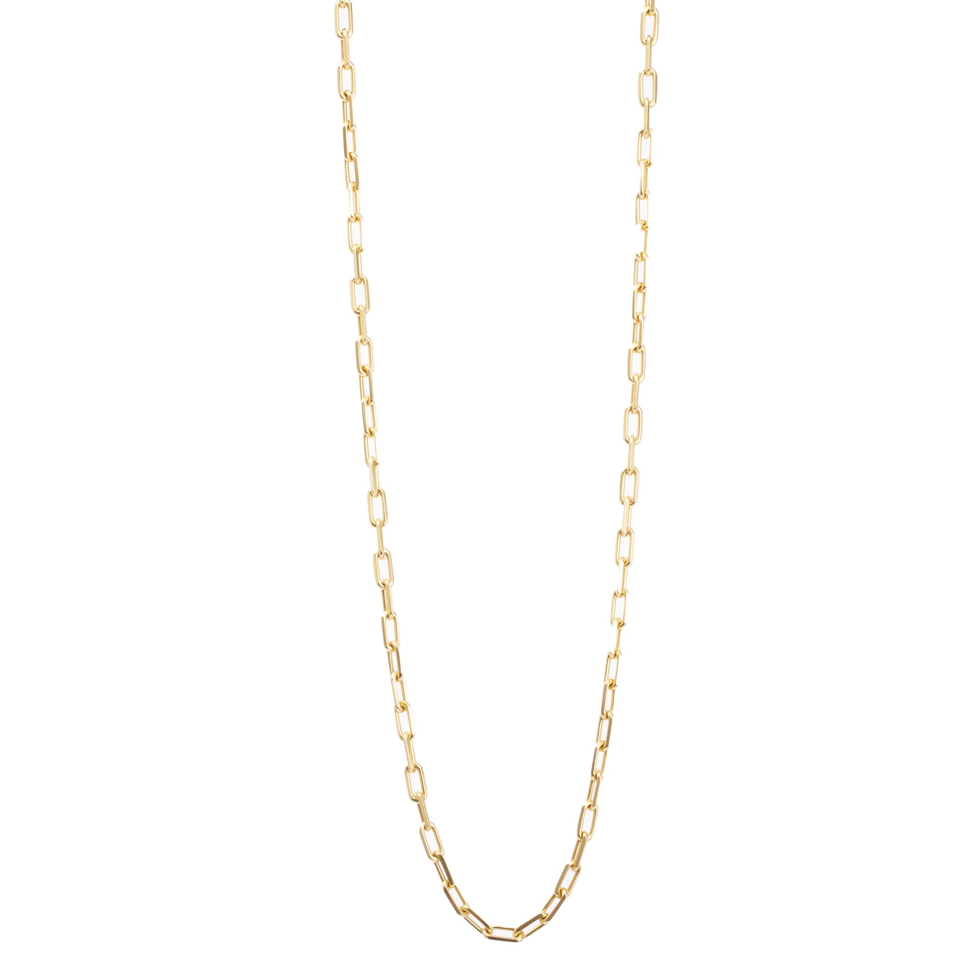 Cartier 18k Yellow Gold Santos de Cartier Link Chain Necklace w/ Receipt