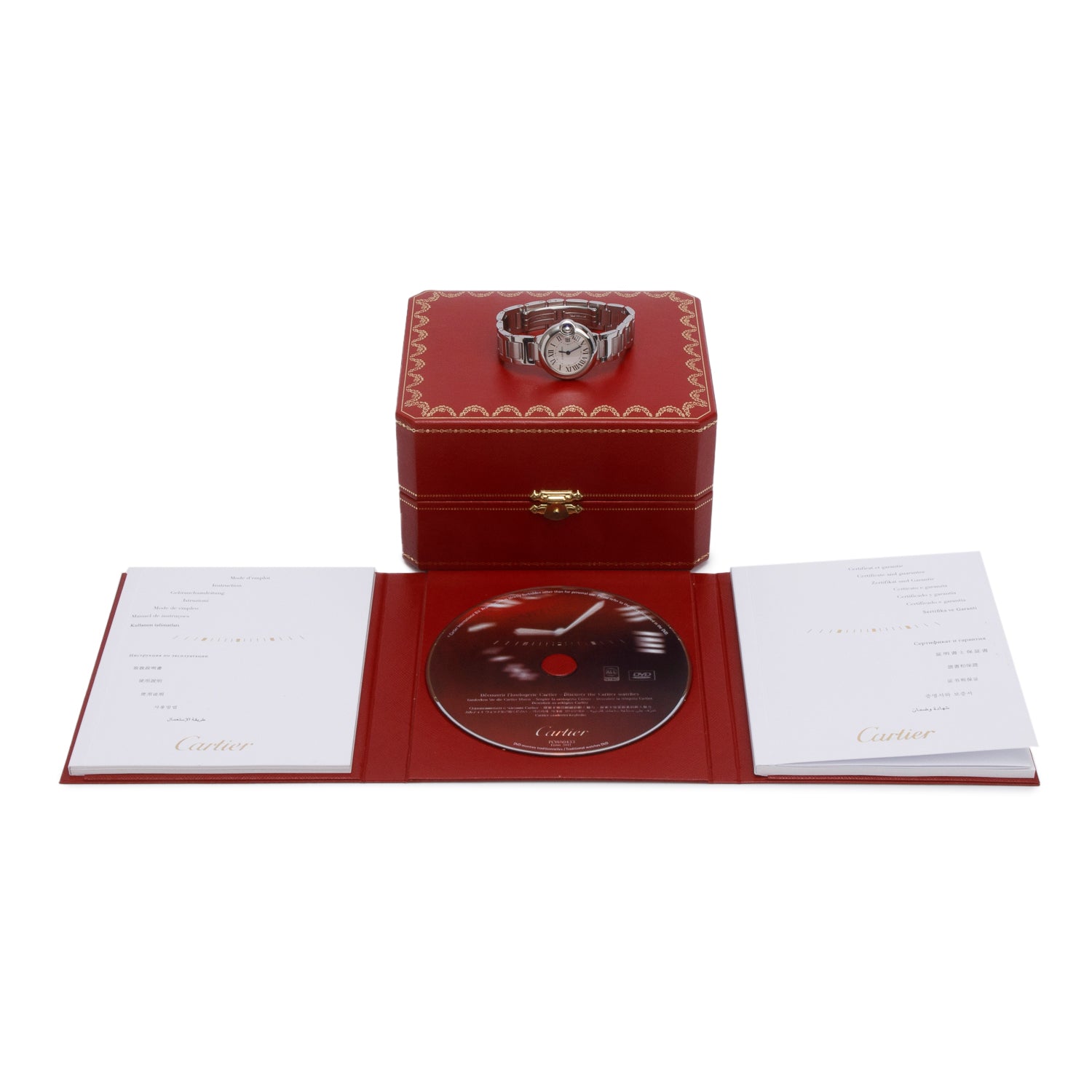 Cartier Stainless Steel Ballon Bleu de Cartier 28 MM Quartz Watch 3009 w/ Box & Papers