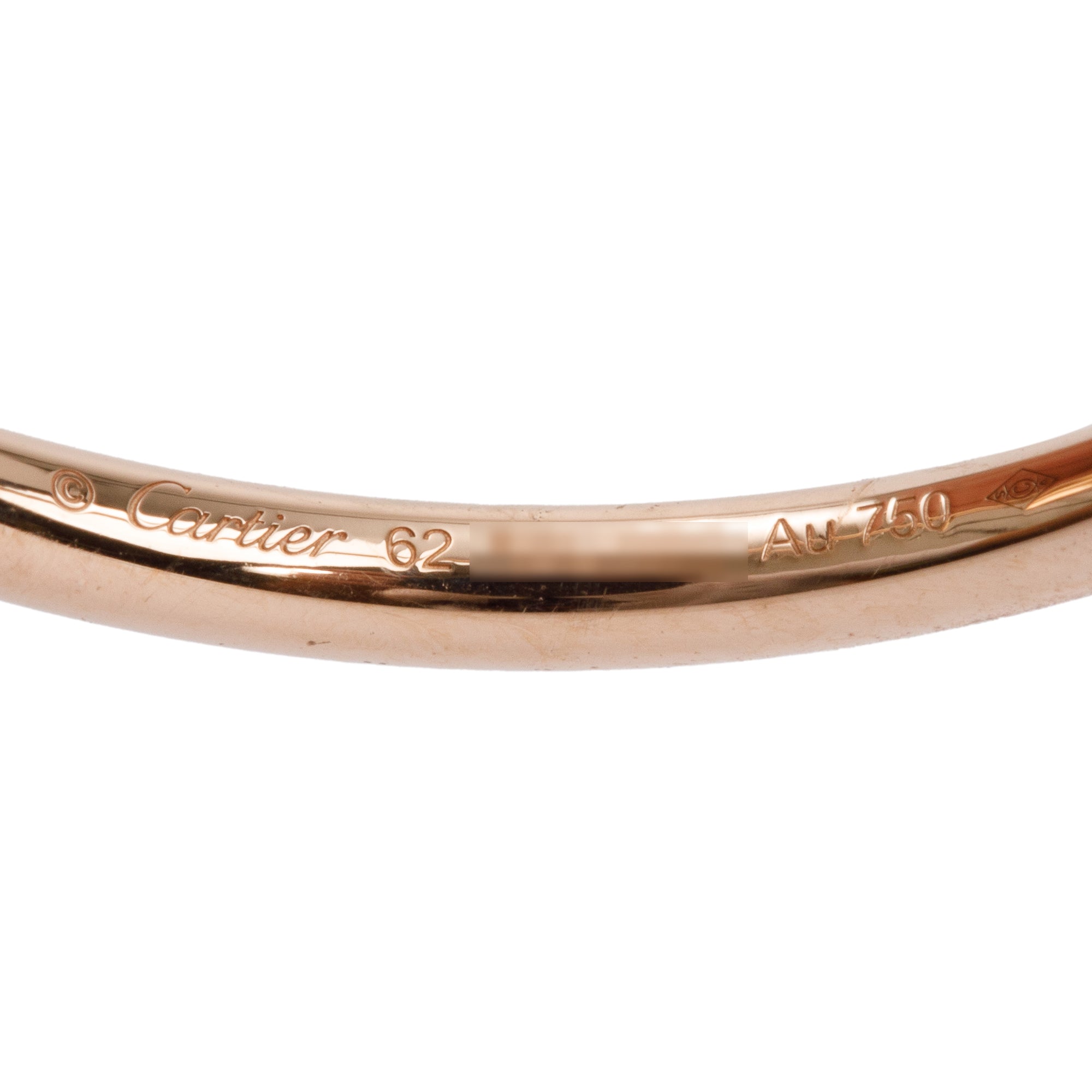 Cartier 2023 18k Rose Gold Juste Un Clou Ring, Small Model, Size 62 10 w/ Box & Certificate