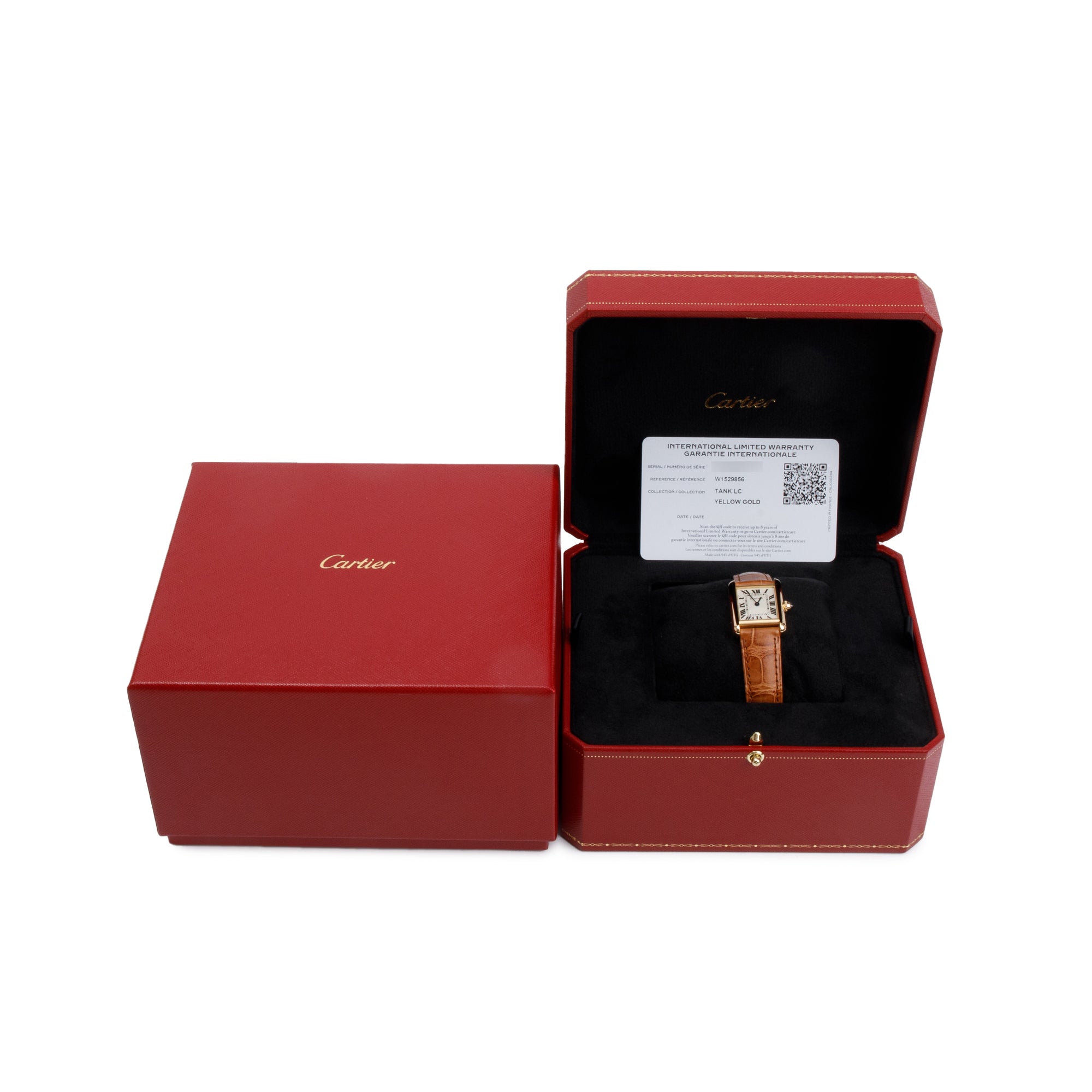 Cartier 2023 18k Yellow Gold Tank Louis 22 MM Watch, Small Model w/ Box & Papers