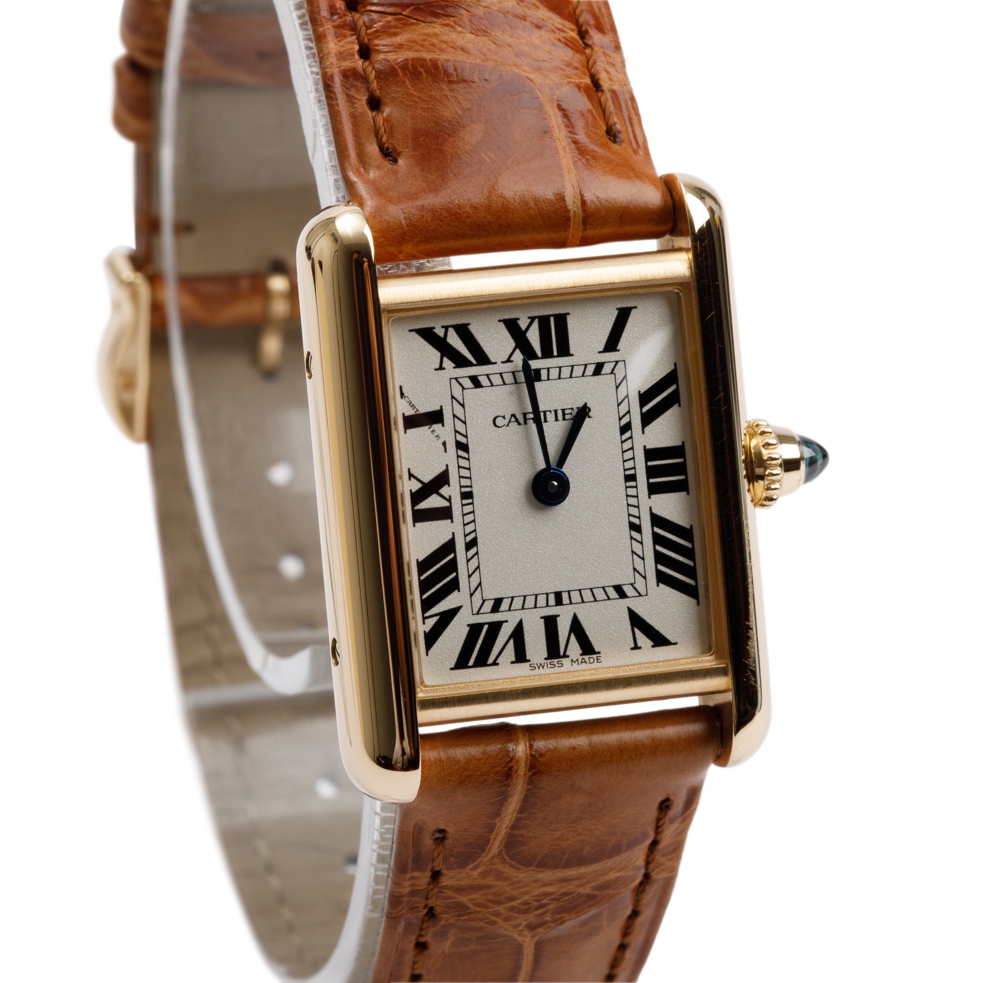 Cartier 2023 18k Yellow Gold Tank Louis 22 MM Watch, Small Model w/ Box & Papers