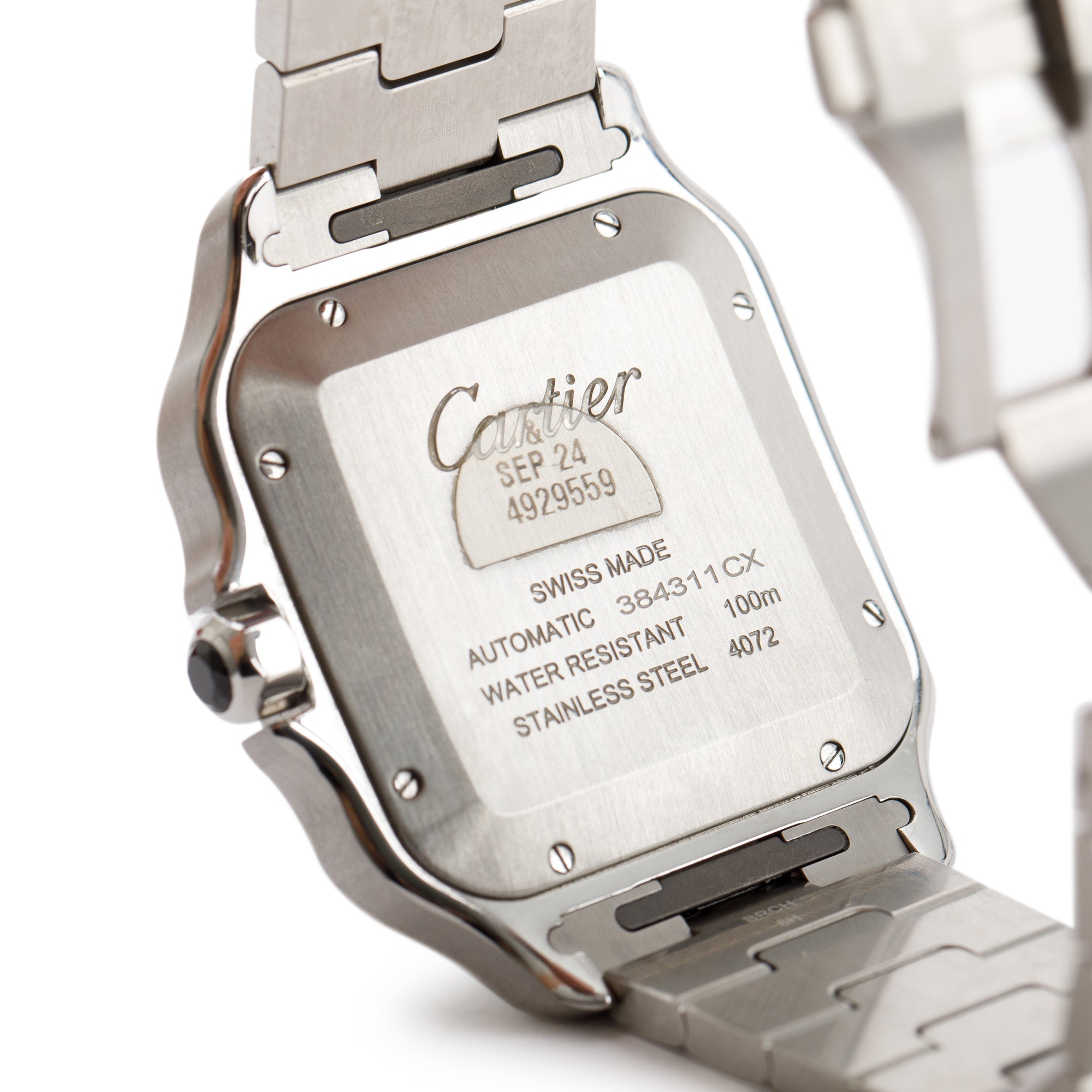 Cartier 2023 Santos de Cartier Watch, Large Model w/ Box & Papers