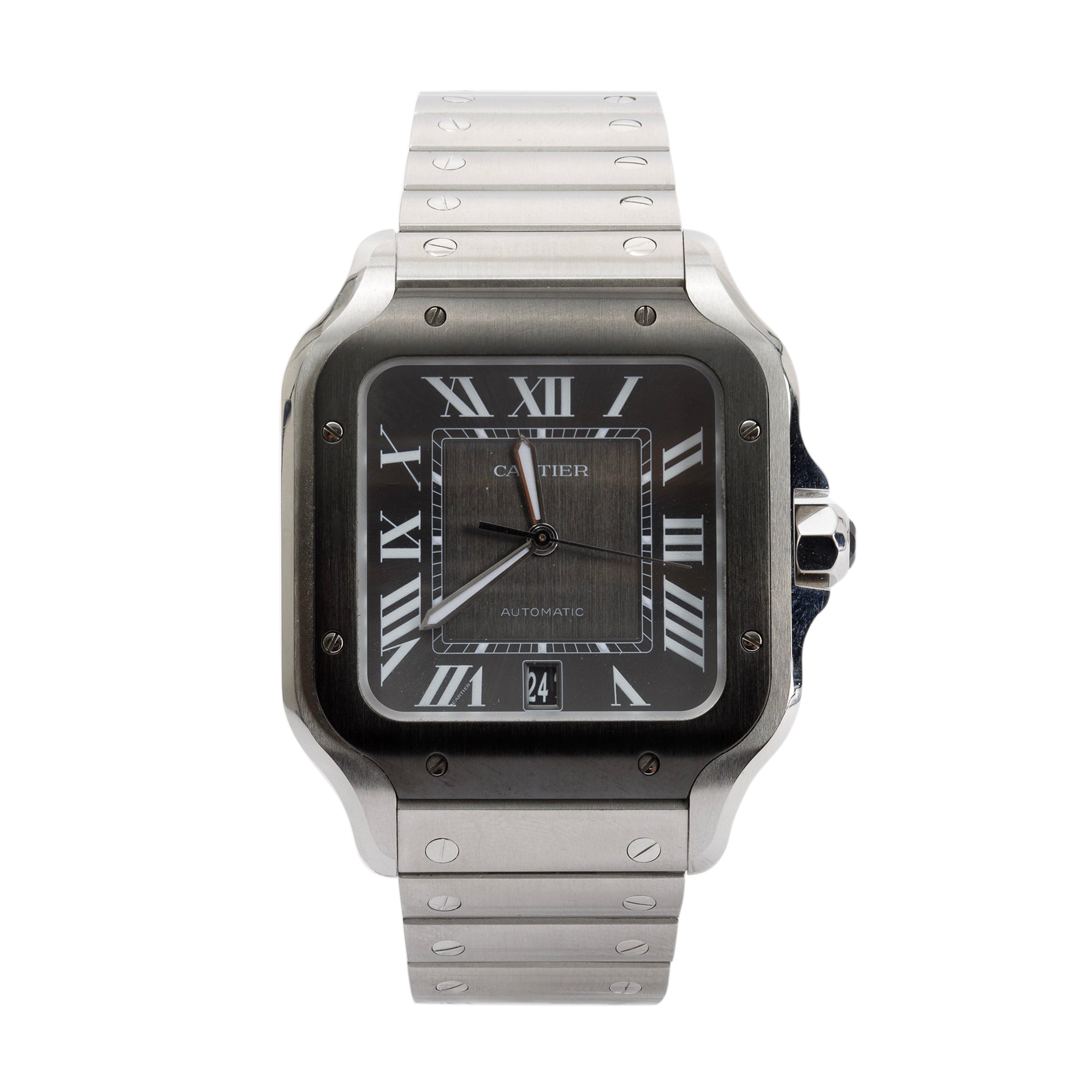 Cartier 2023 Santos de Cartier Watch, Large Model w/ Box & Papers