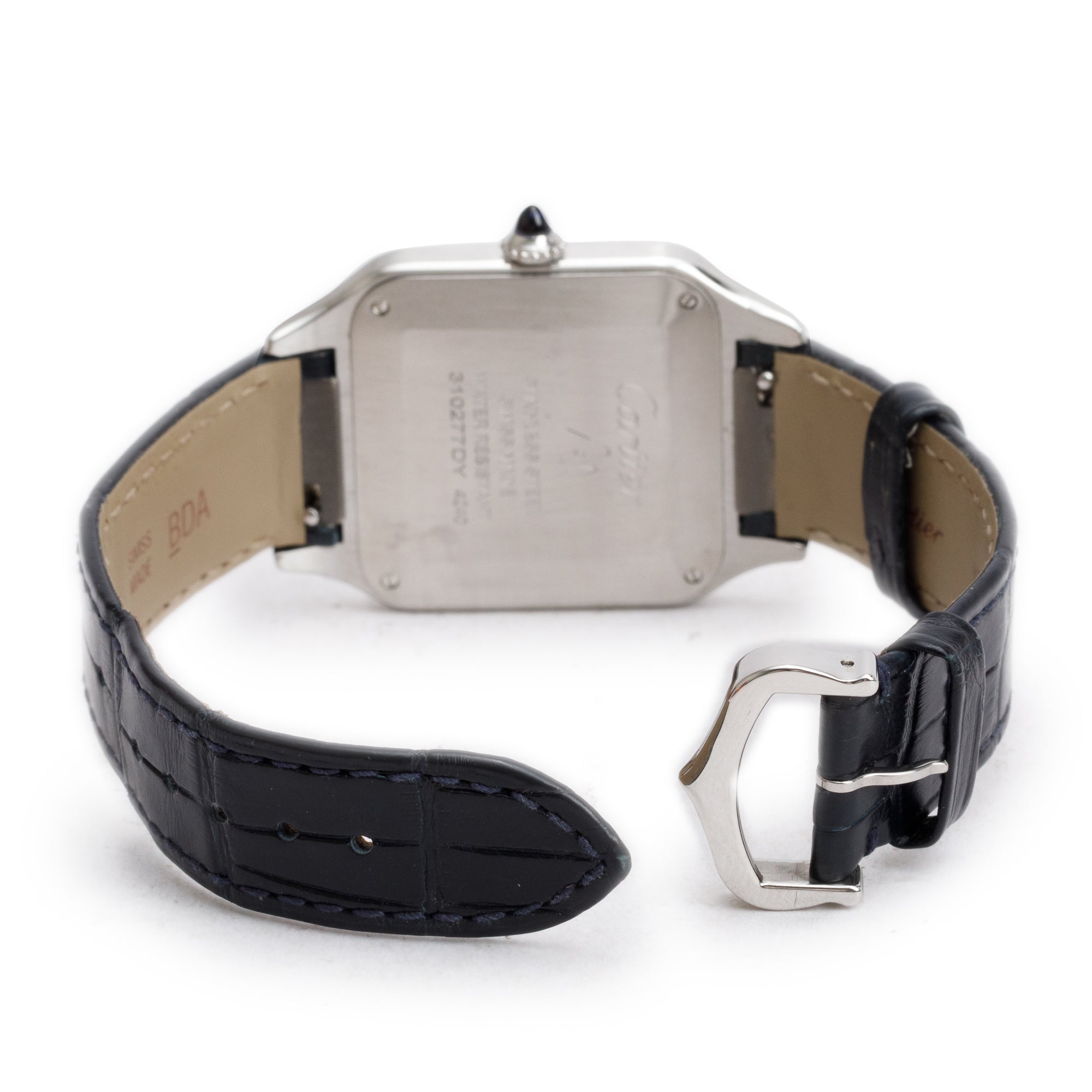 Cartier 2023 Stainless Steel Santos Dumont Watch, Large Model w/ Box & Papers