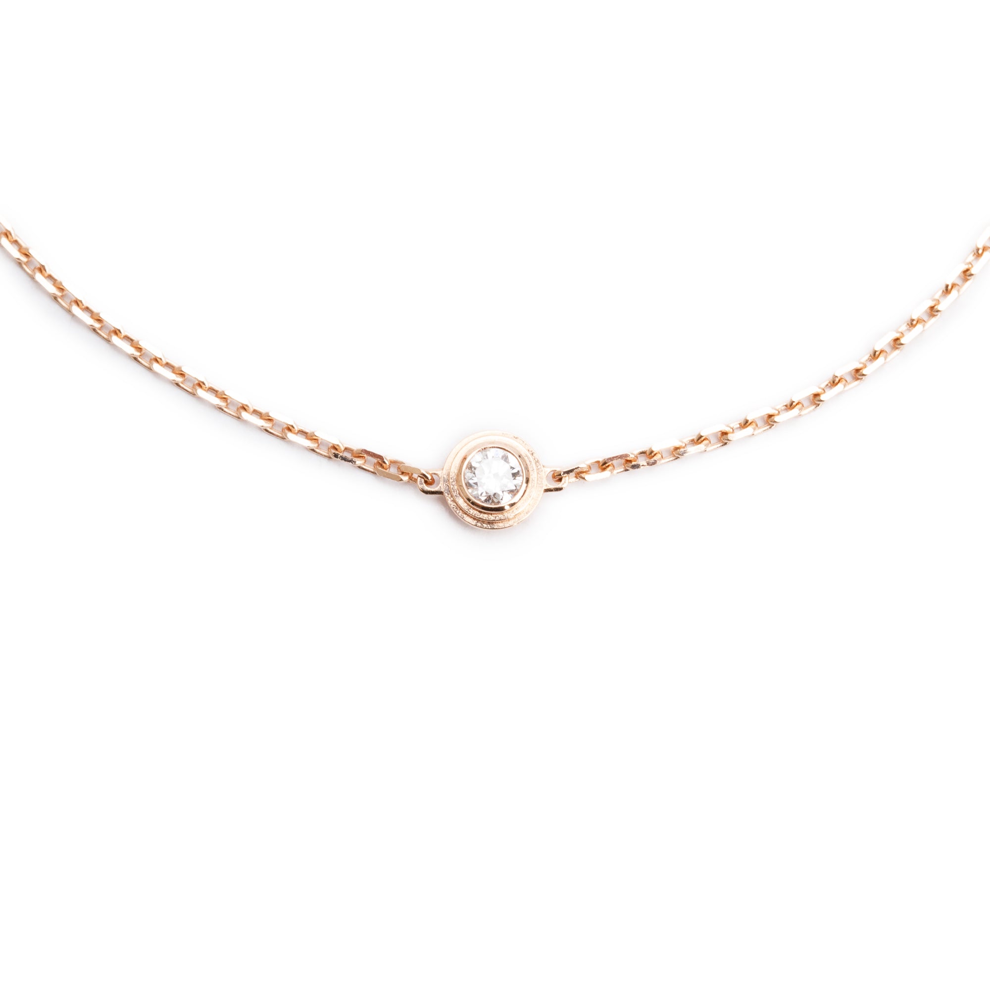 Cartier 2024 18k Rose Gold Diamond D'Amour Bracelet, Mini Model w/ Box, Receipt & Certificate