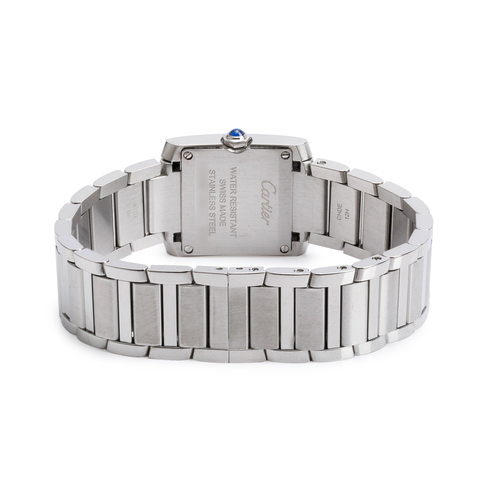 Cartier 2024 Stainless Steel Tank Francaise Watch, Small Model w/ Box & Receipt