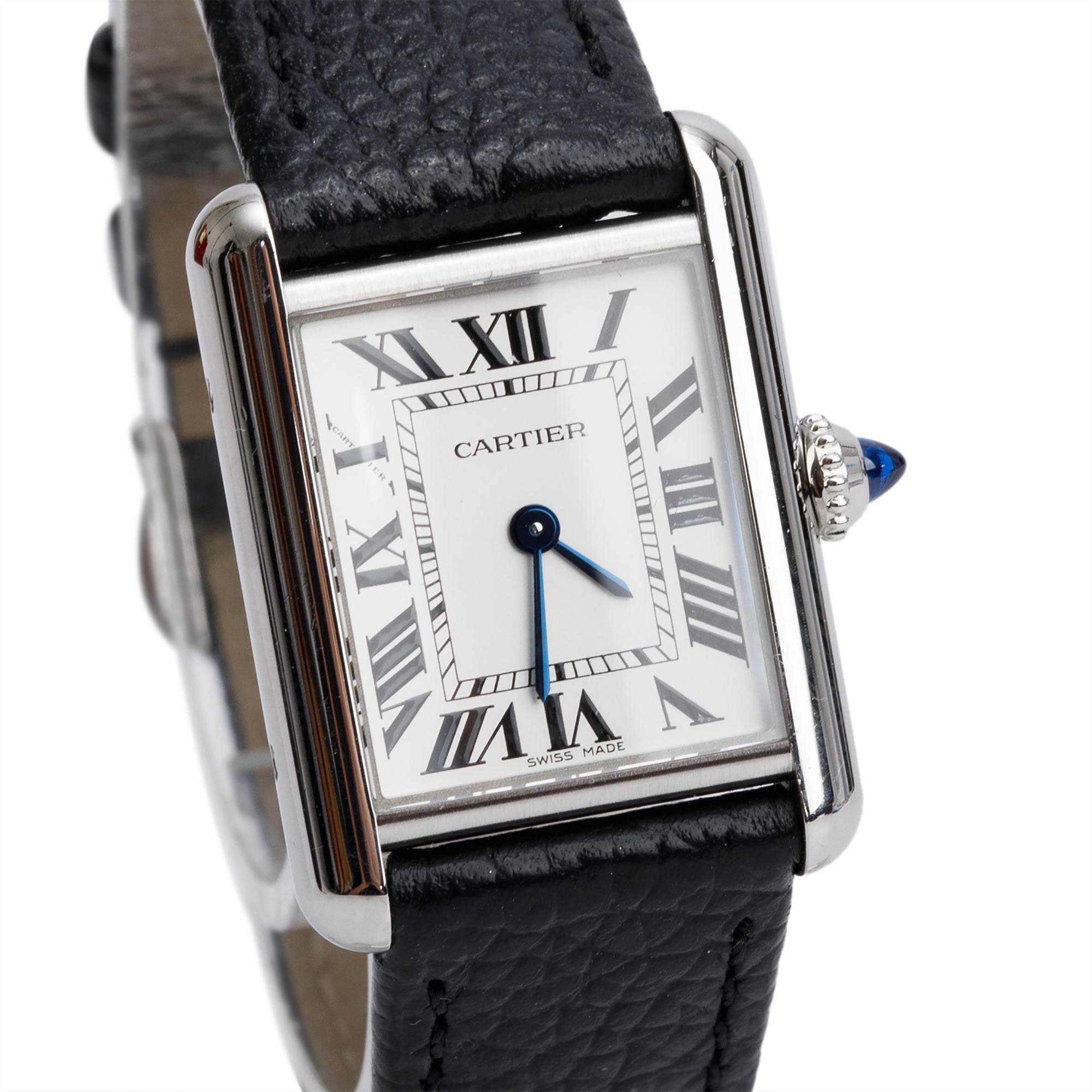 Cartier 2024 Stainless Steel Tank Must de Cartier Quartz Watch, Small Model 4322 w/ Box & Papers