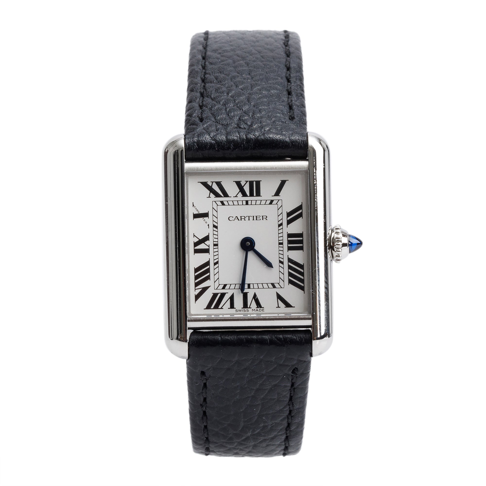 Cartier 2024 Stainless Steel Tank Must de Cartier Quartz Watch, Small Model 4322 w/ Box & Papers