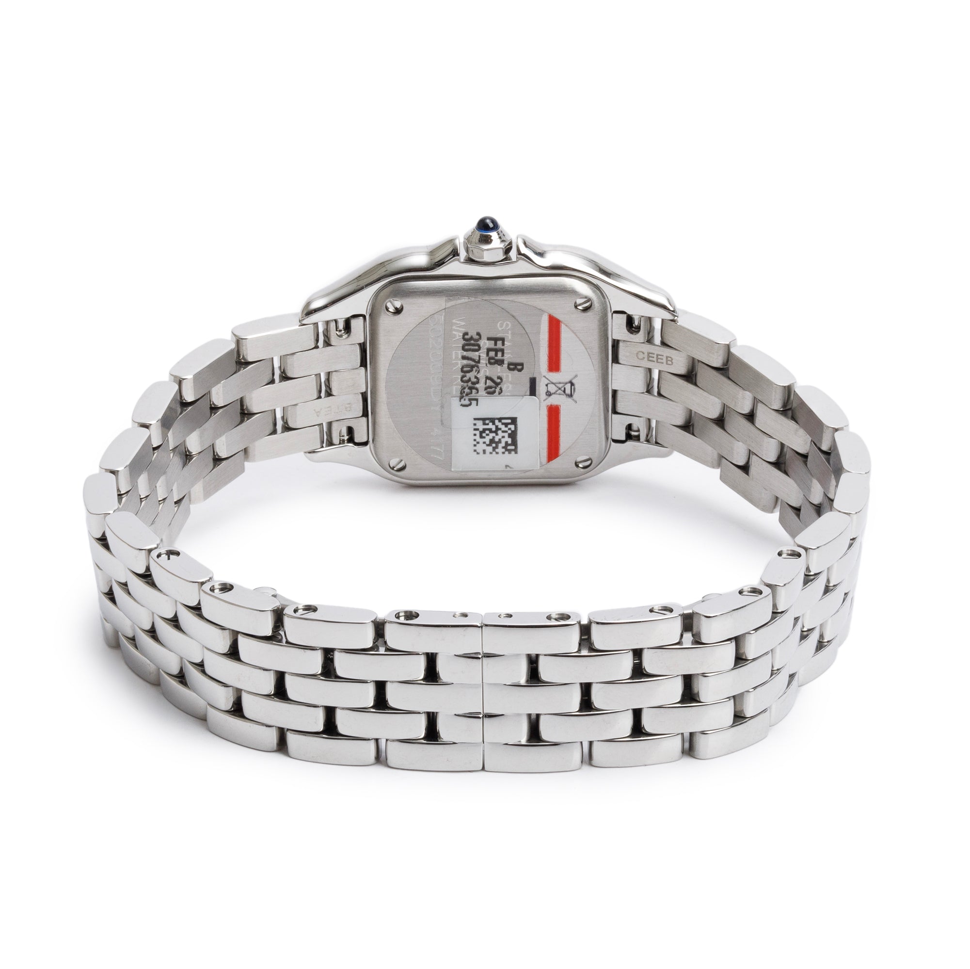 Cartier 2025 Stainless Steel Diamond Bezel Panthere de Cartier Watch, Small Model 4177 w/ Box & Papers