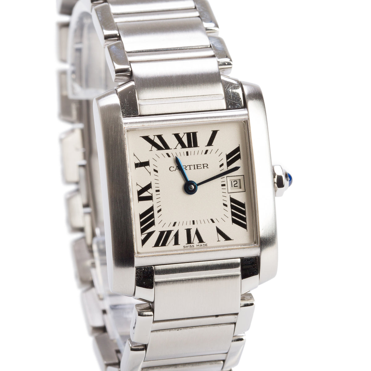 Cartier Stainless Steel Tank Francaise Watch, Medium Model 2465