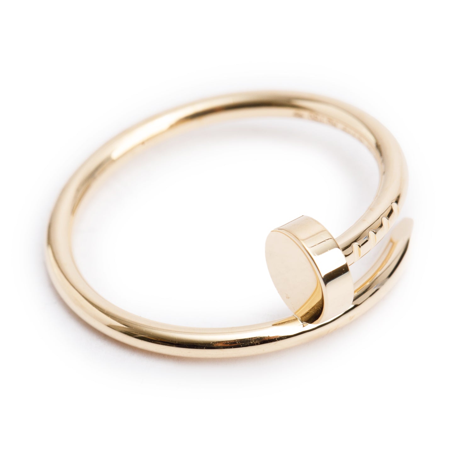 Cartier 2025 18k Yellow Gold Juste Un Clou Ring, Small Model, Size 55 7.25 w/ Box, Receipt & Certificate