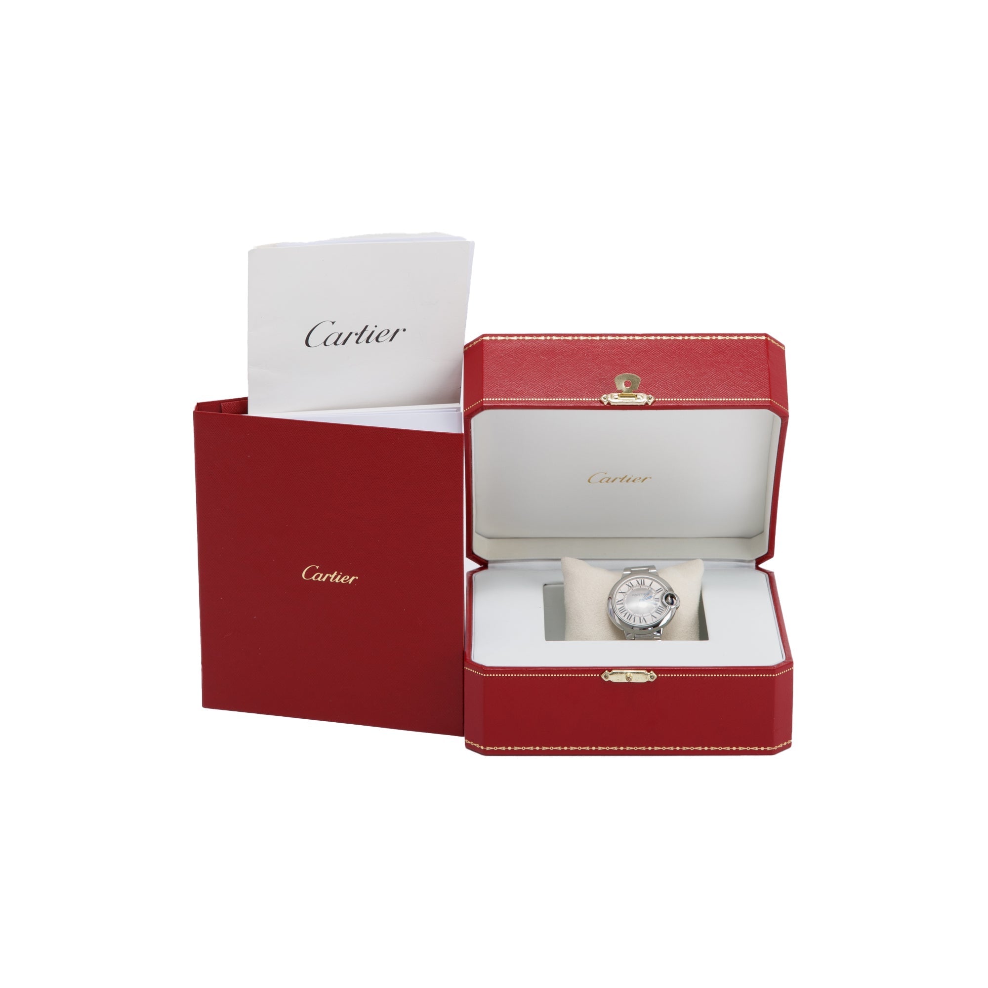 Cartier Ballon Bleu de Cartier 33 MM Automatic Watch w/ Box & Receipt