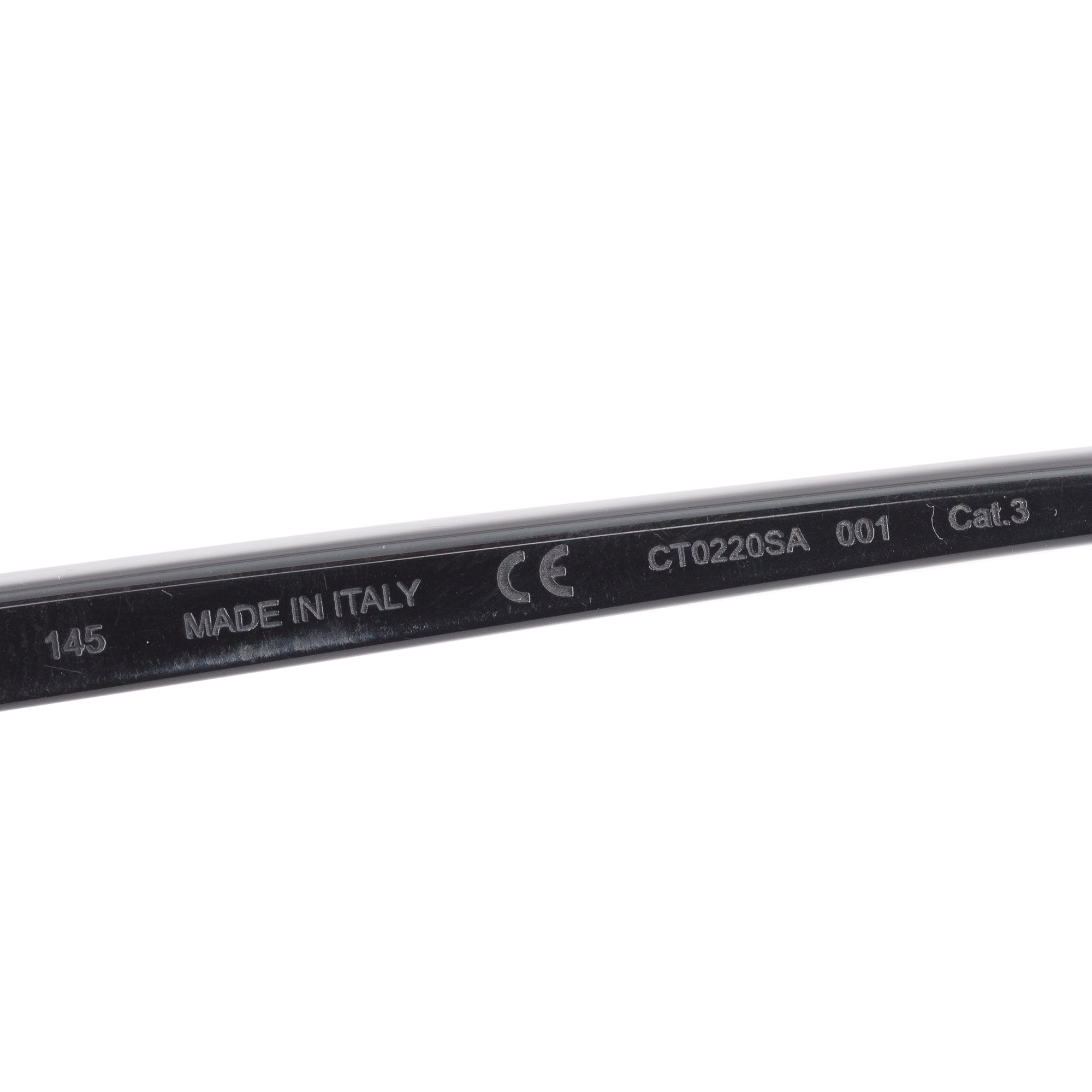 Cartier Black Acetate CT0220SA Trinity Square Sunglasses w/ Box & Case