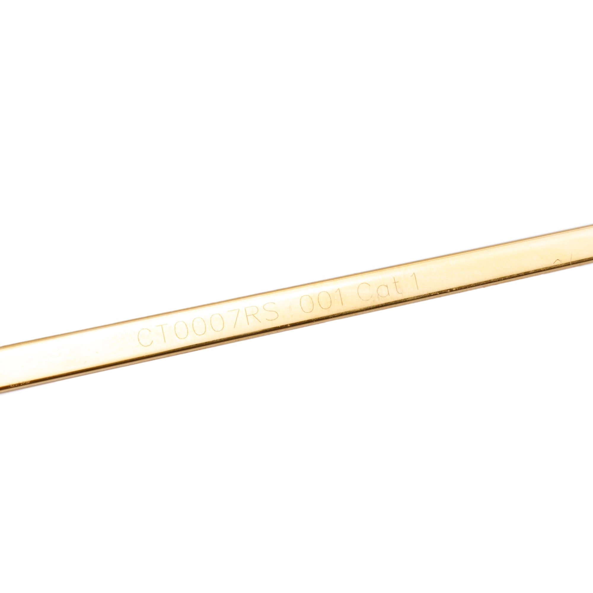 Cartier CT0007RS Rimless C De Cartier Sunglasses w/ Box & Case