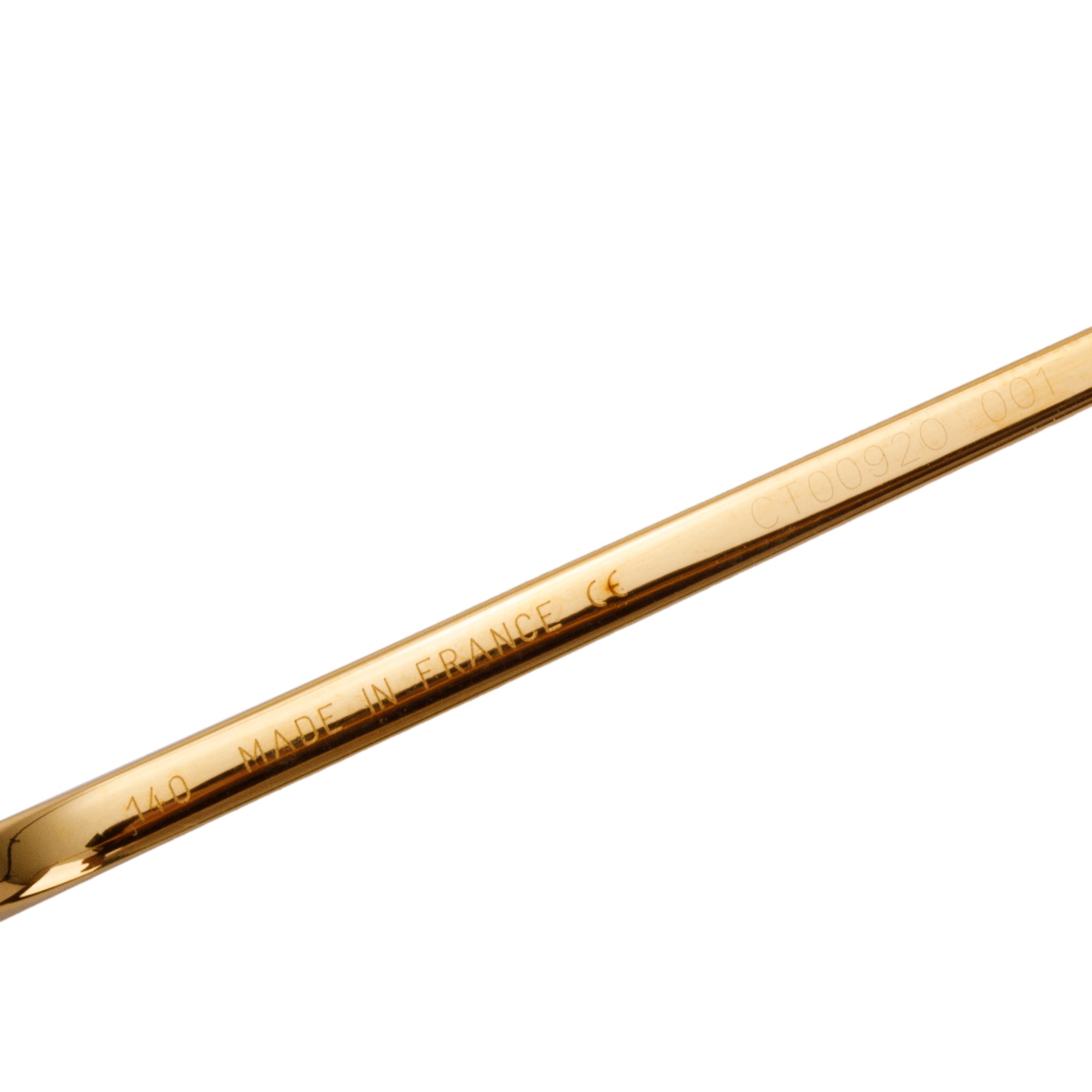 Cartier CT000920 Rimless Diamond Cut Sunglasses w/ Box & Case