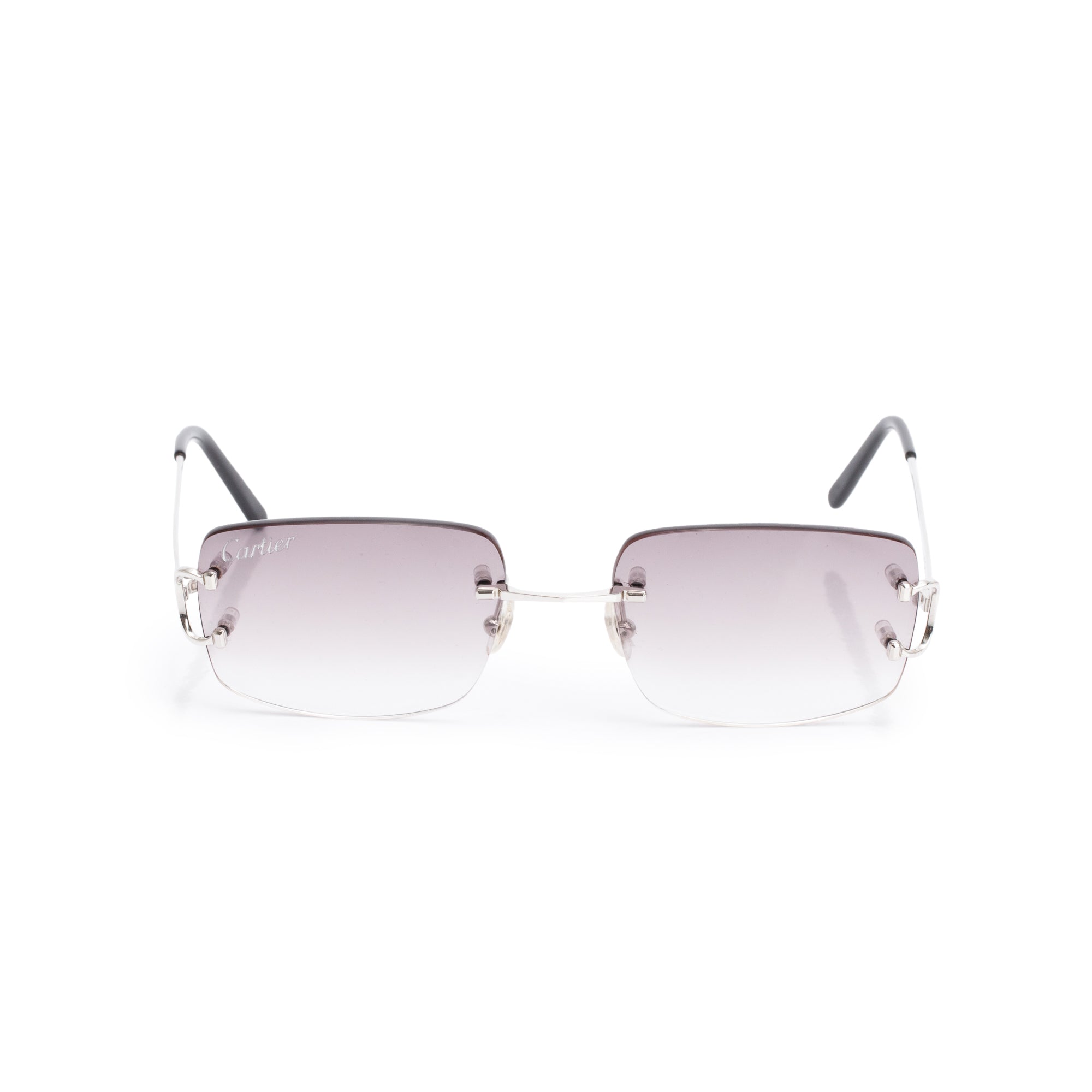 Cartier CT00920 Black Rimless C De Cartier Sunglasses w/ Case