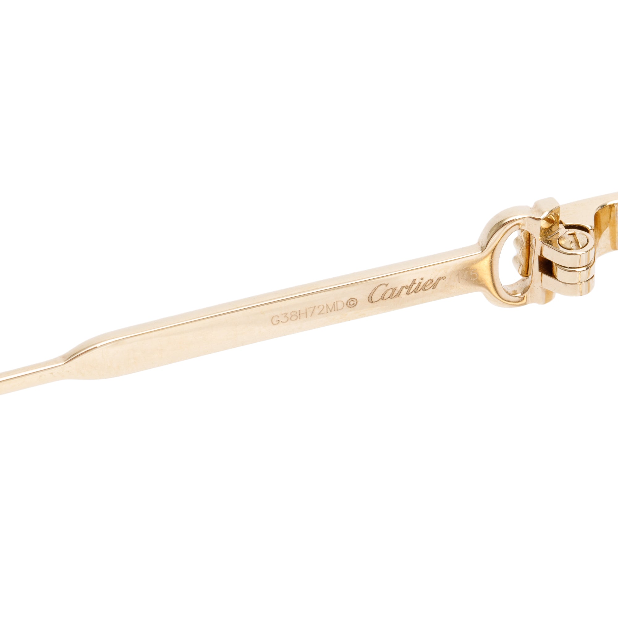 Cartier CT0270S Gold-Plated Metal Frame Trinity Eyeglasses w/ Box & Case