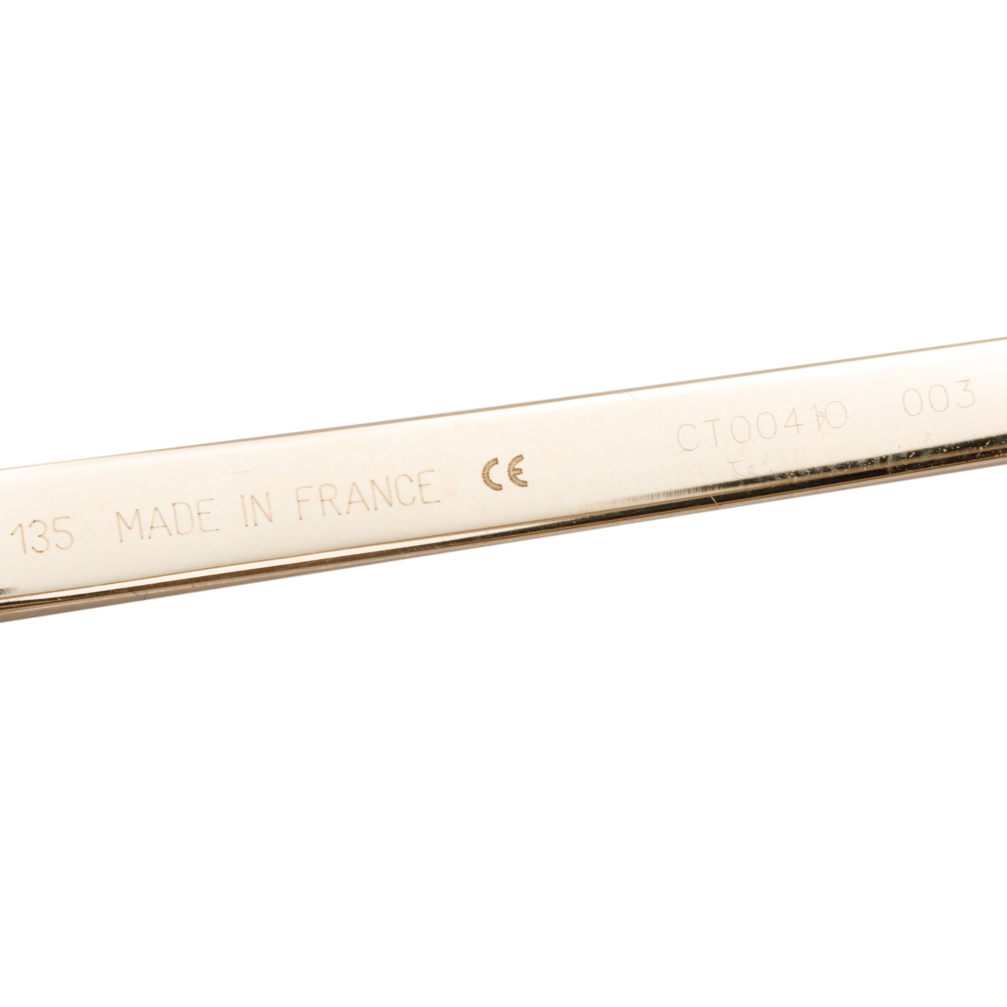 Cartier Gold-Plated Havana Acetate Santos De Cartier Rectangle Eyeglasses w/ Box & Case