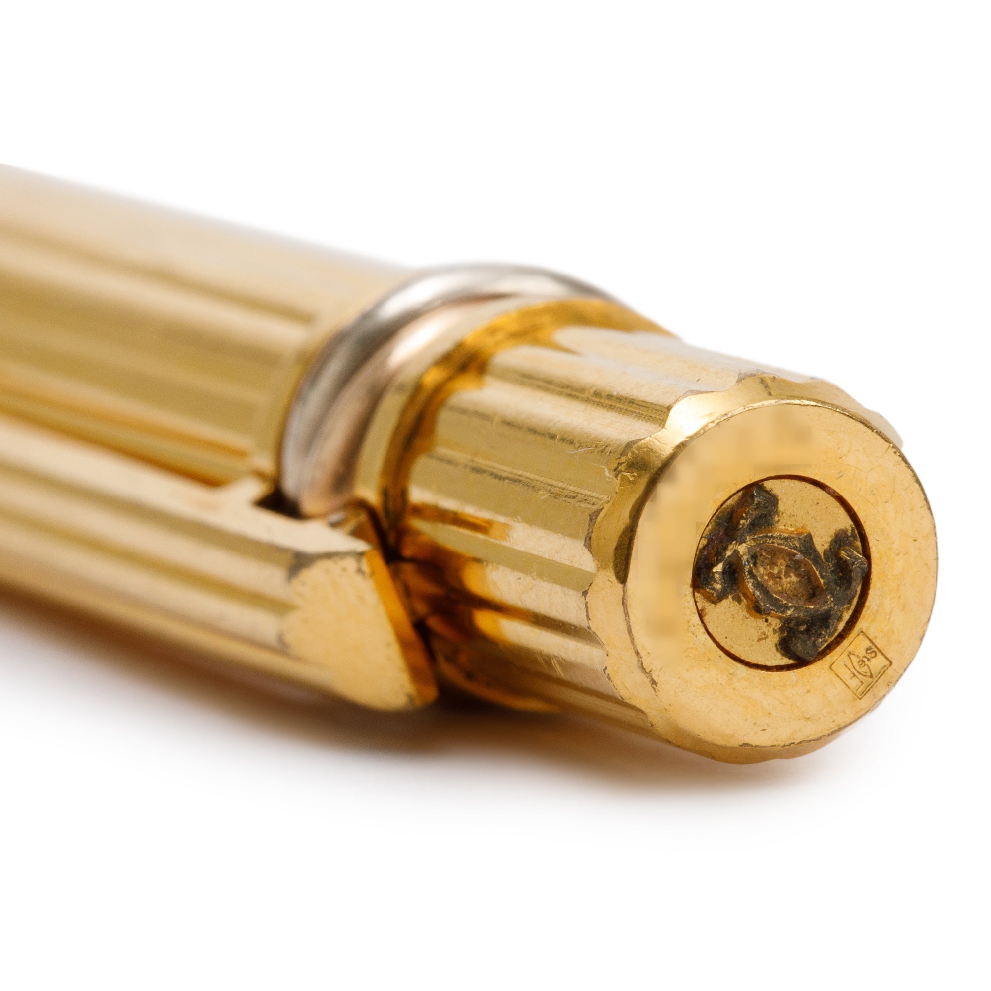 Cartier Gold Plated Must de Cartier Trinity Ballpoint Pen w/ Box & Papers