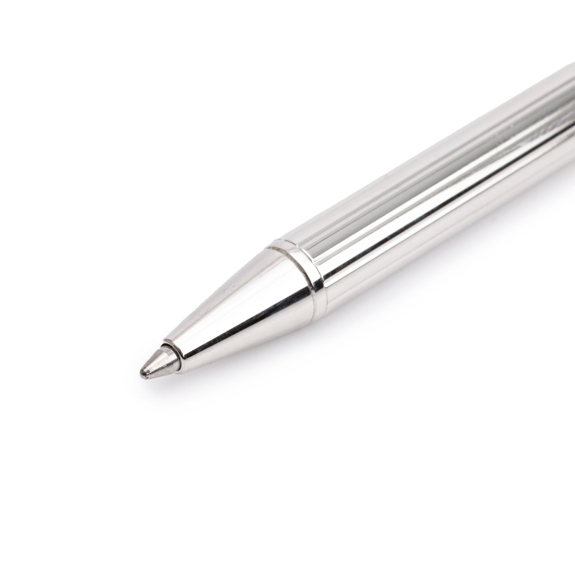 Cartier Palladium Plated Santos de Cartier Ballpoint Pen w/ Box & Papers