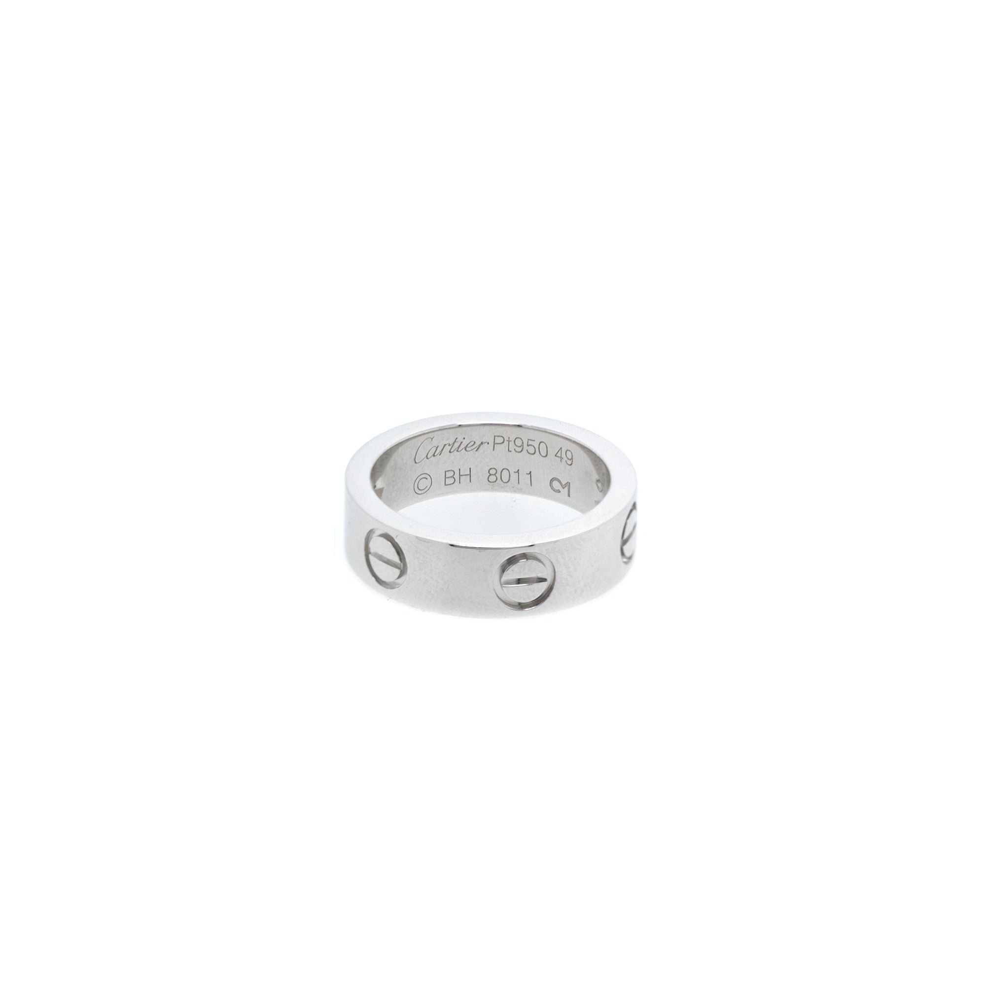 Cartier Platinum 1 Diamond 5.5 mm Love Ring