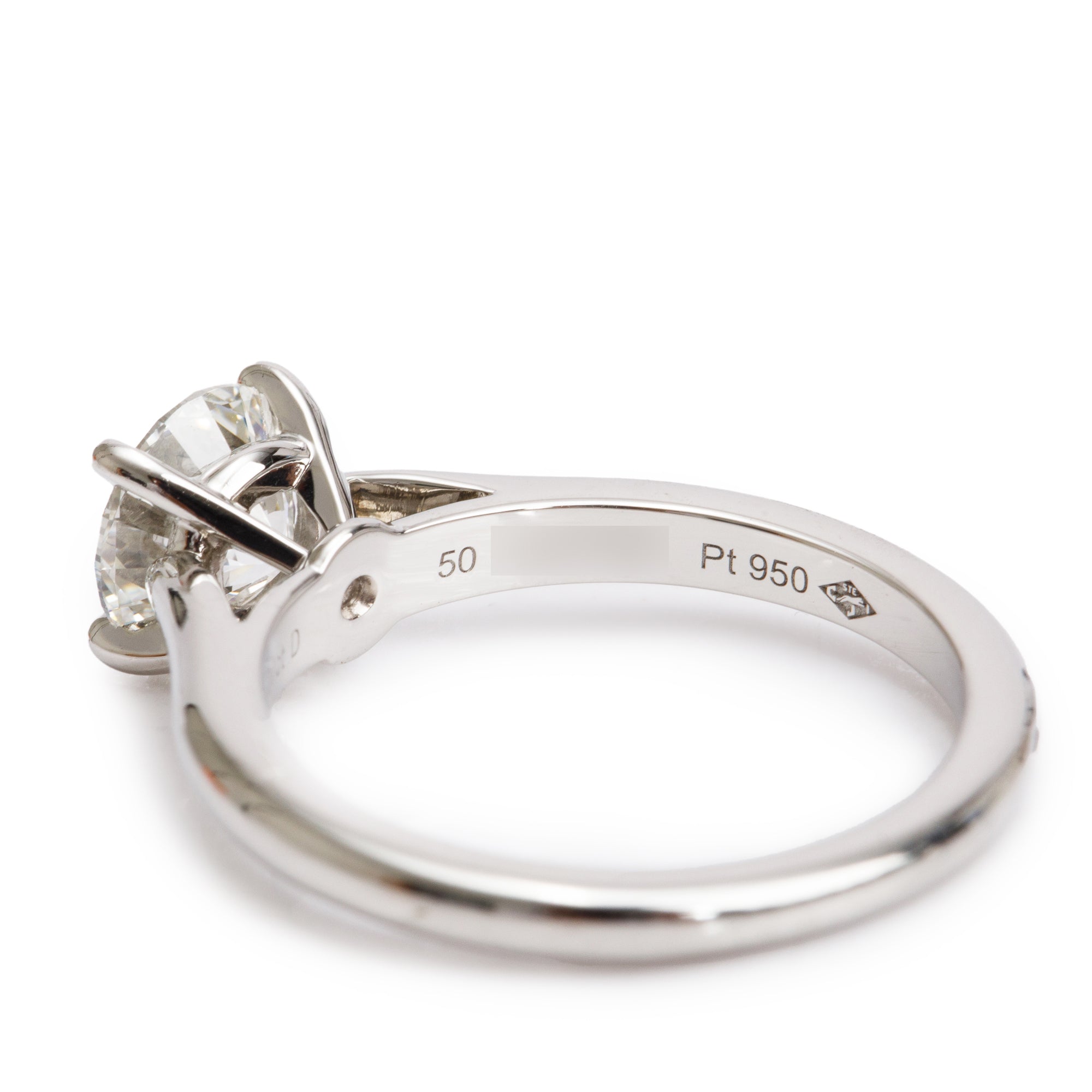Cartier Platinum 1.07 ct. Diamond Solitaire Engagement Ring, Size 50 5.25 w/ Box & GIA