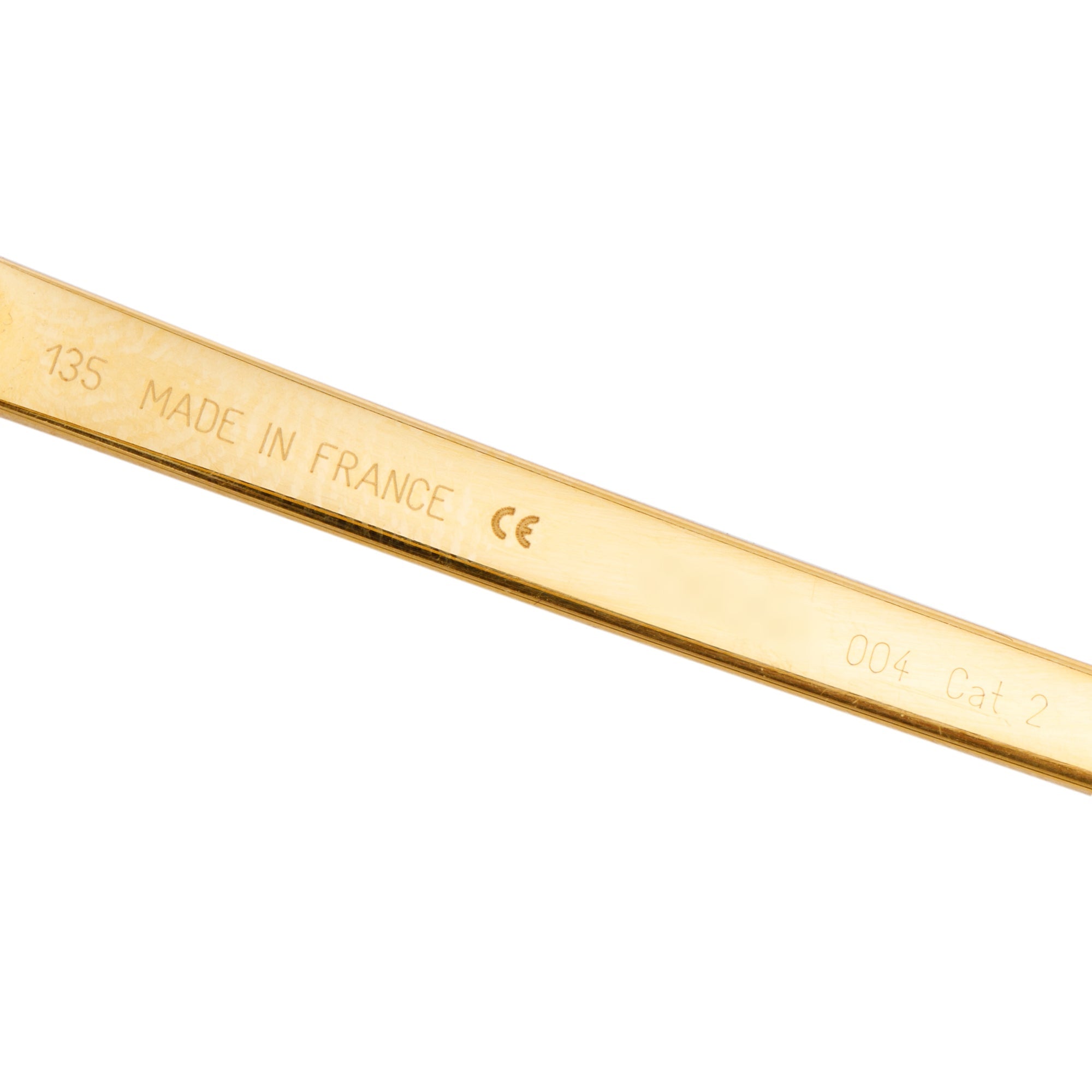 Cartier Santos Aviator CT0034S Sunglasses w/ Box & Case