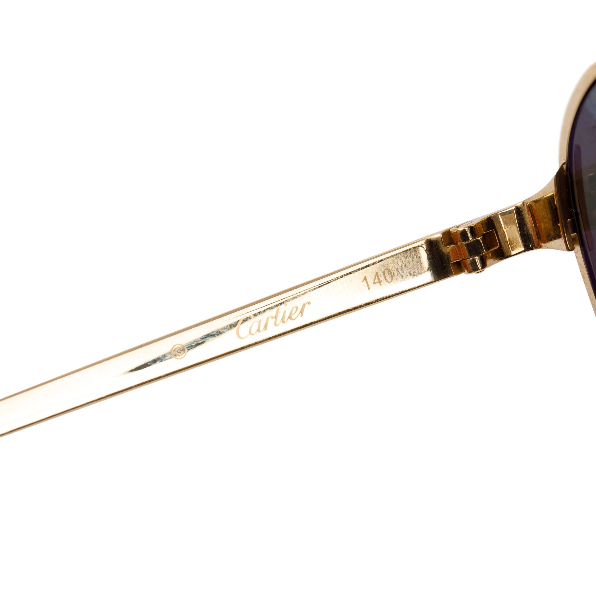 Cartier Santos De Cartier CT0265S Folding Sunglasses w/ Box & Case