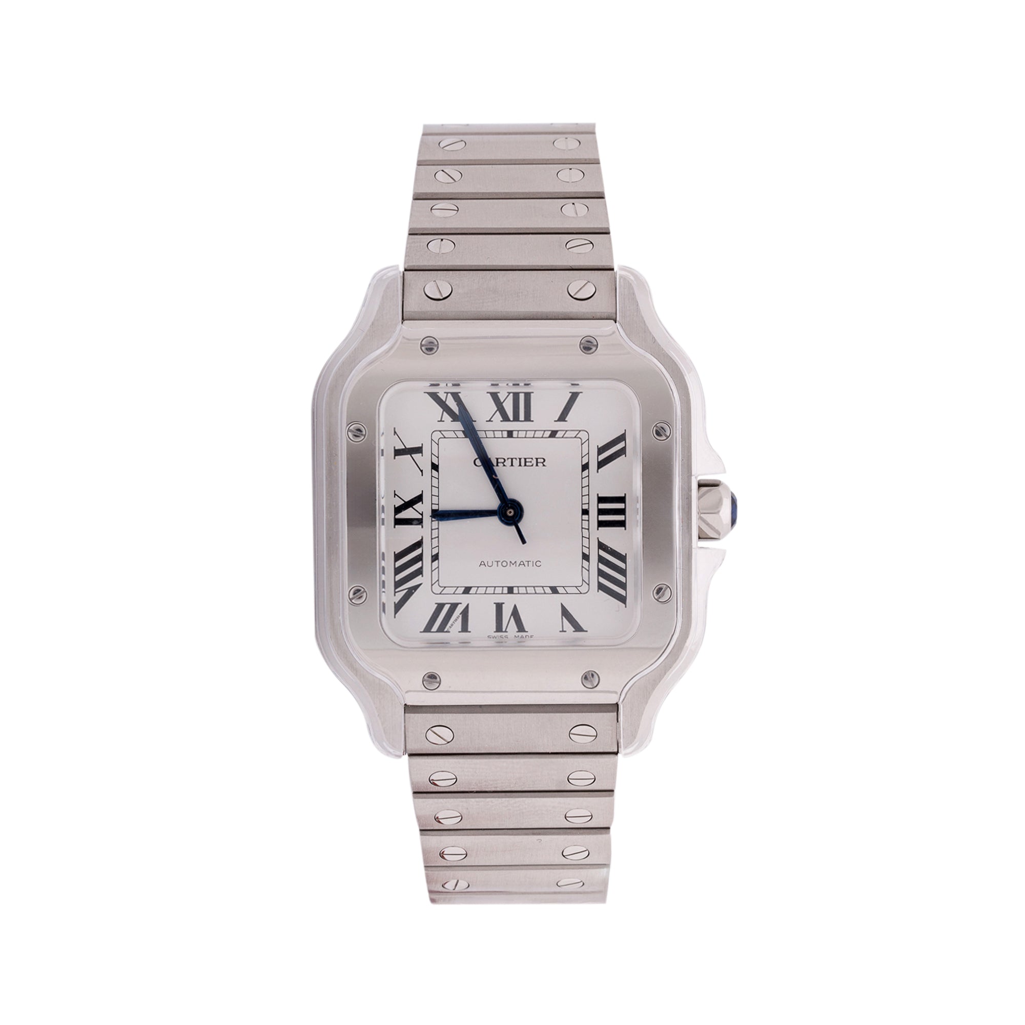 Cartier Santos de Cartier Automatic Watch, Medium Model w/ Box & Papers