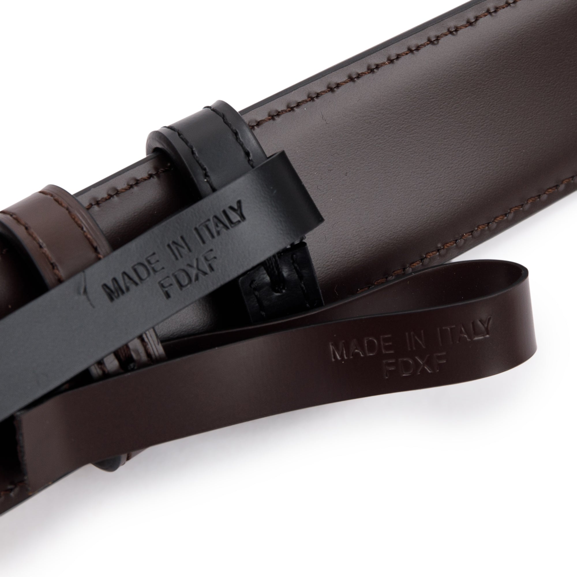 Cartier Santos de Cartier Black & Brown Leather Reversible Belt w/ Box & Authenticity Card