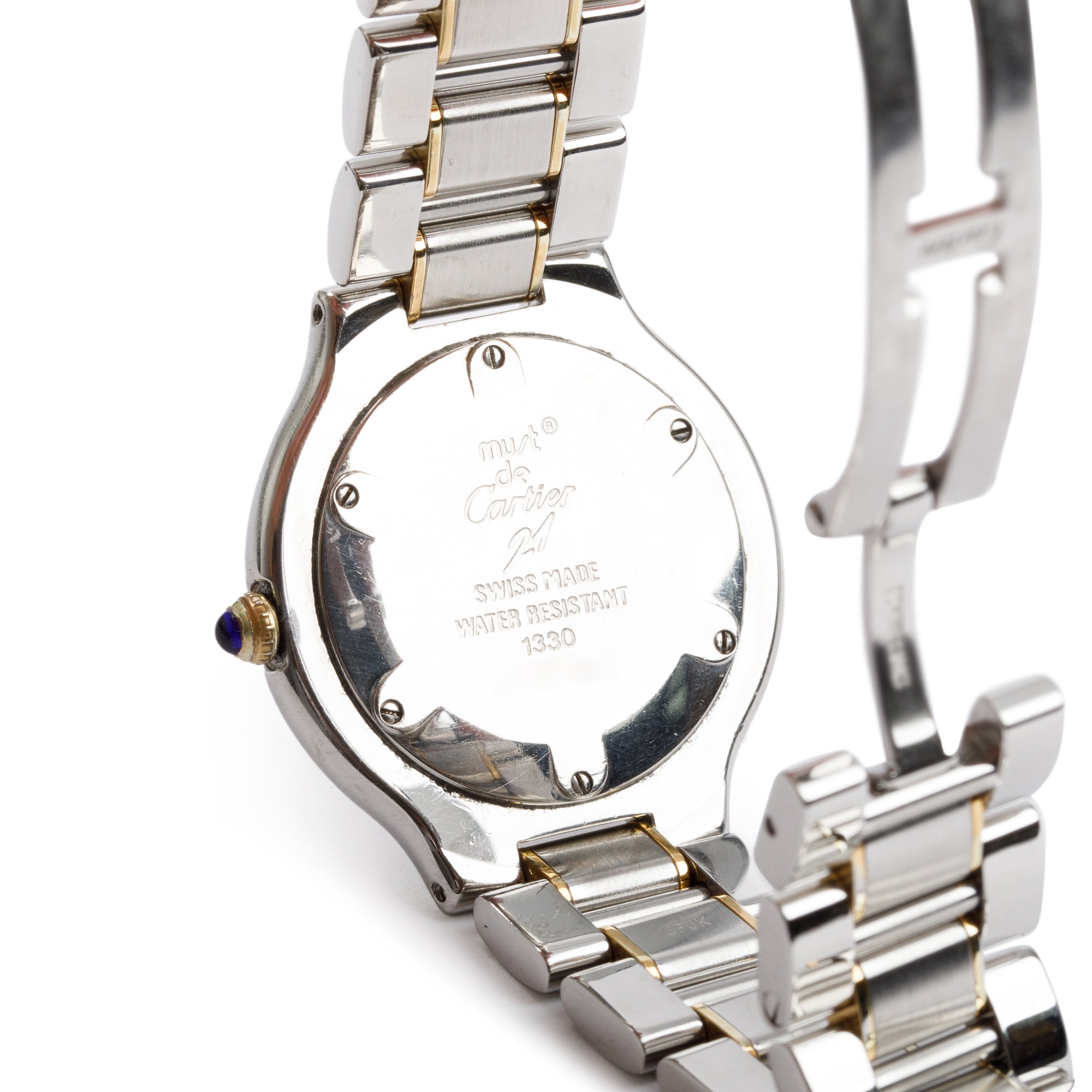 Cartier Stainless Steel & 18k Gold Plated Must De Cartier 21 31 MM Quartz Watch