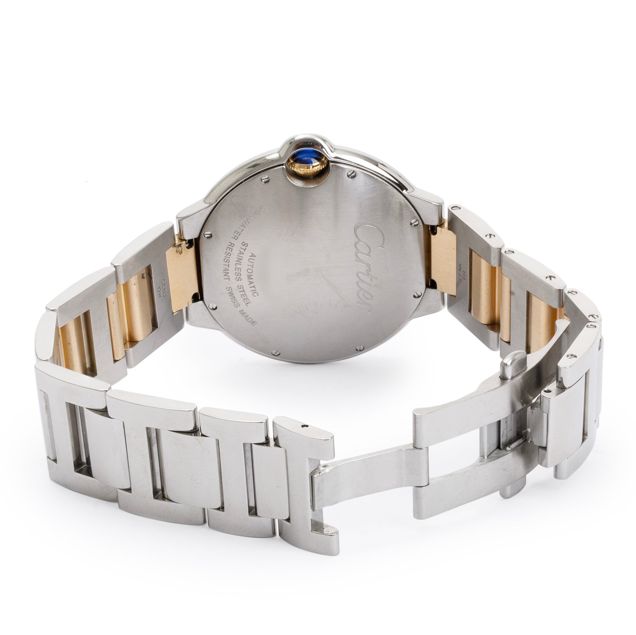 Cartier Stainless Steel & 18k Yellow Gold Ballon Bleu de Cartier 42MM Automatic Watch w/ Box & Papers