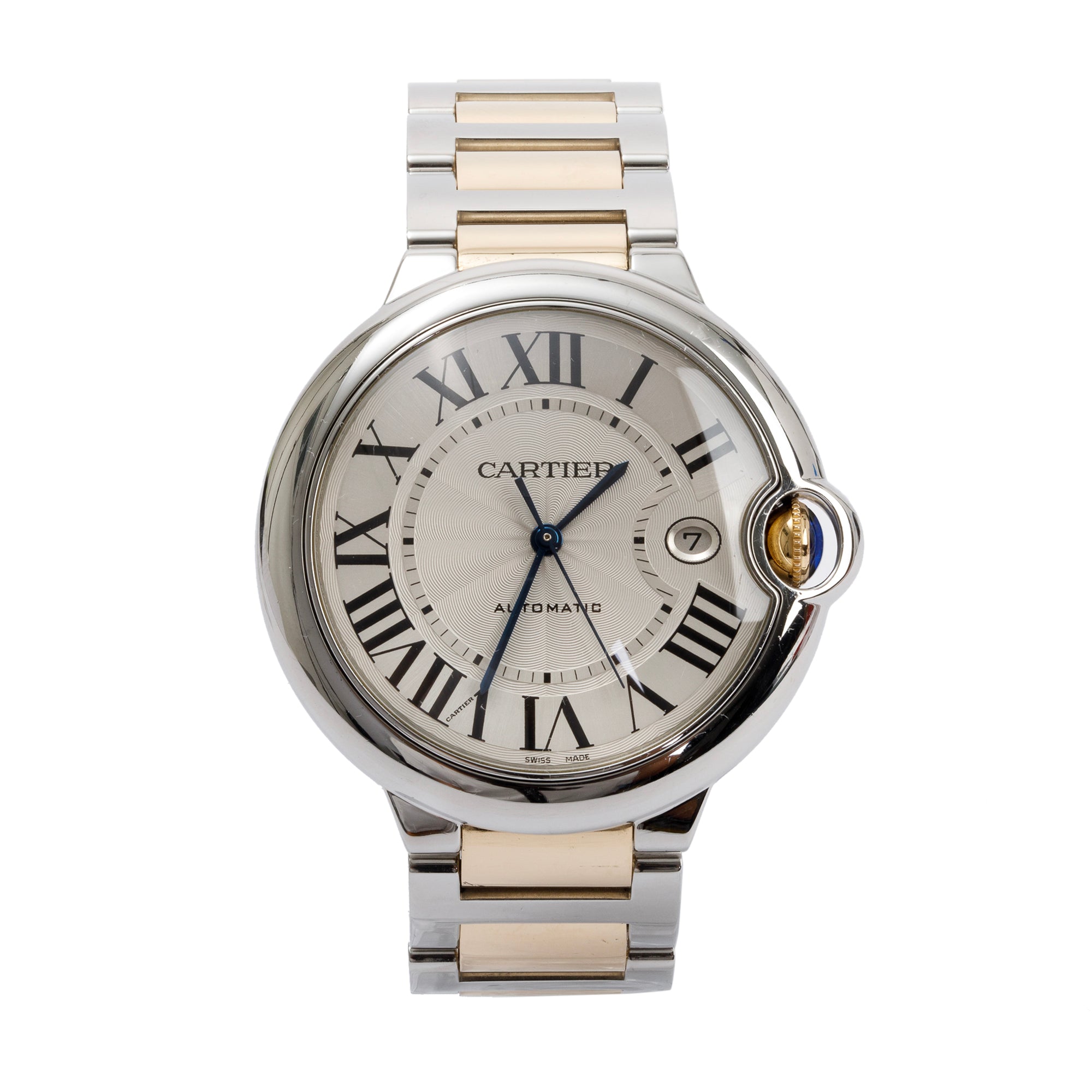 Cartier Stainless Steel & 18k Yellow Gold Ballon Bleu de Cartier 42MM Automatic Watch w/ Box & Papers