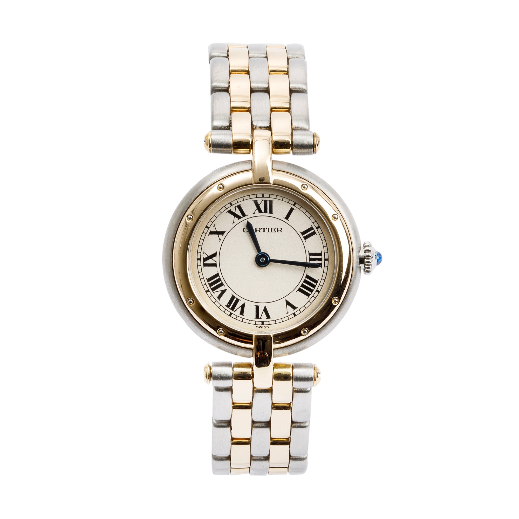 Cartier Stainless Steel & 18k Yellow Gold Panthere De Cartier Vendome 24 MM Watch