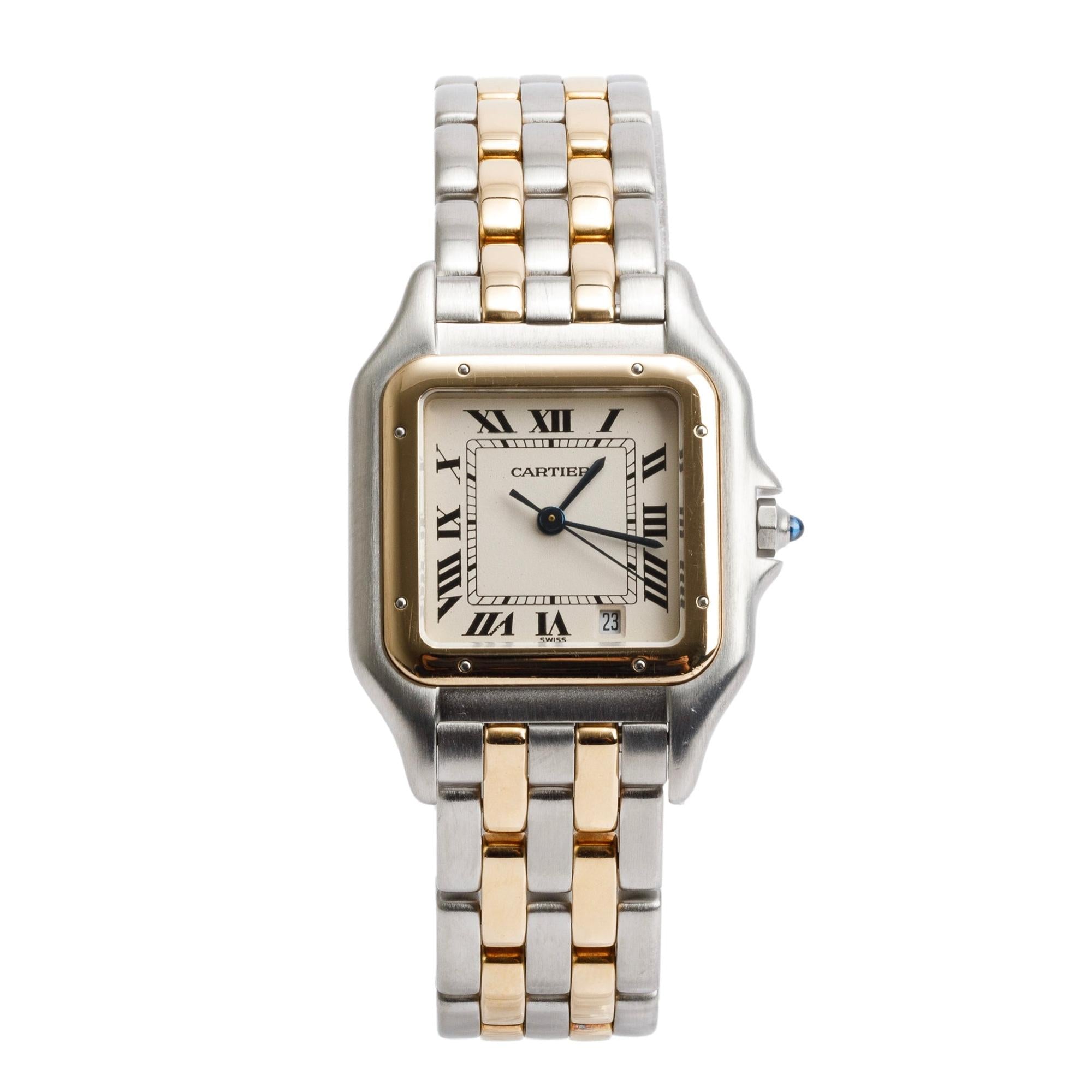 Cartier Stainless Steel & 18k Yellow Gold Panthere de Cartier Watch, Medium Model