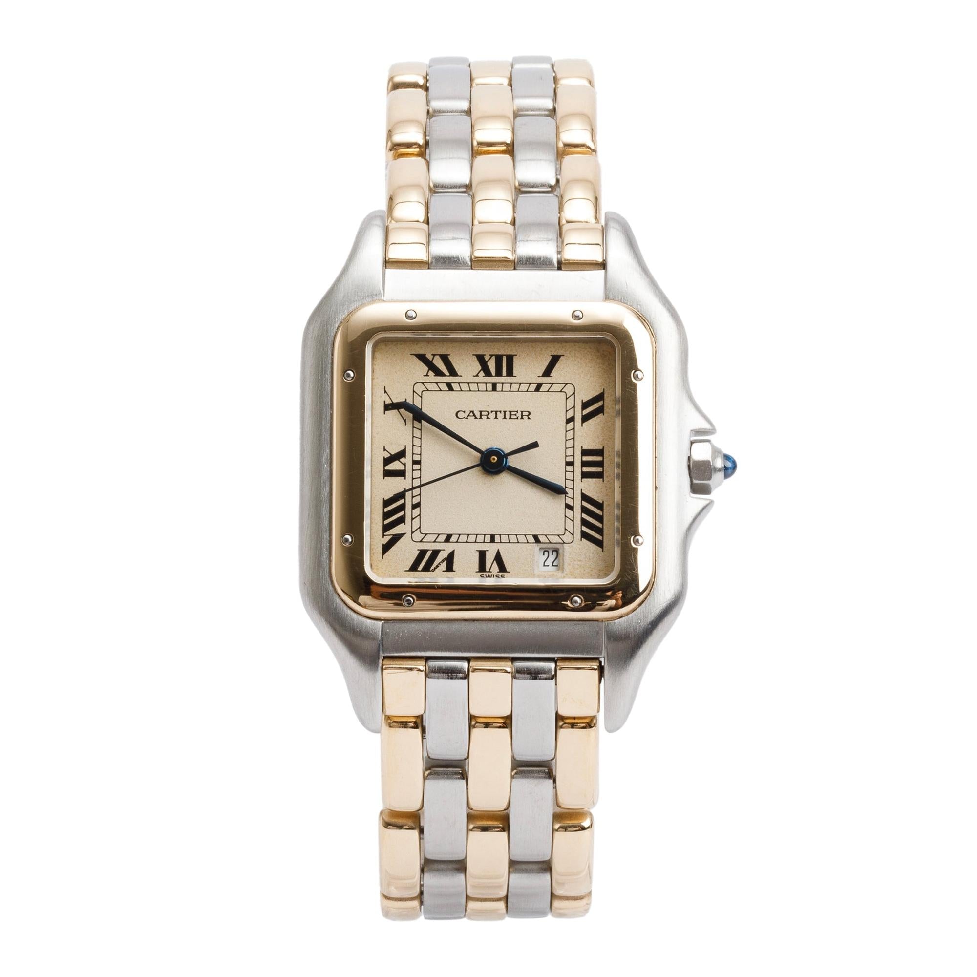 Cartier Stainless Steel & 18k Yellow Gold Panthere de Cartier Watch, Medium Model