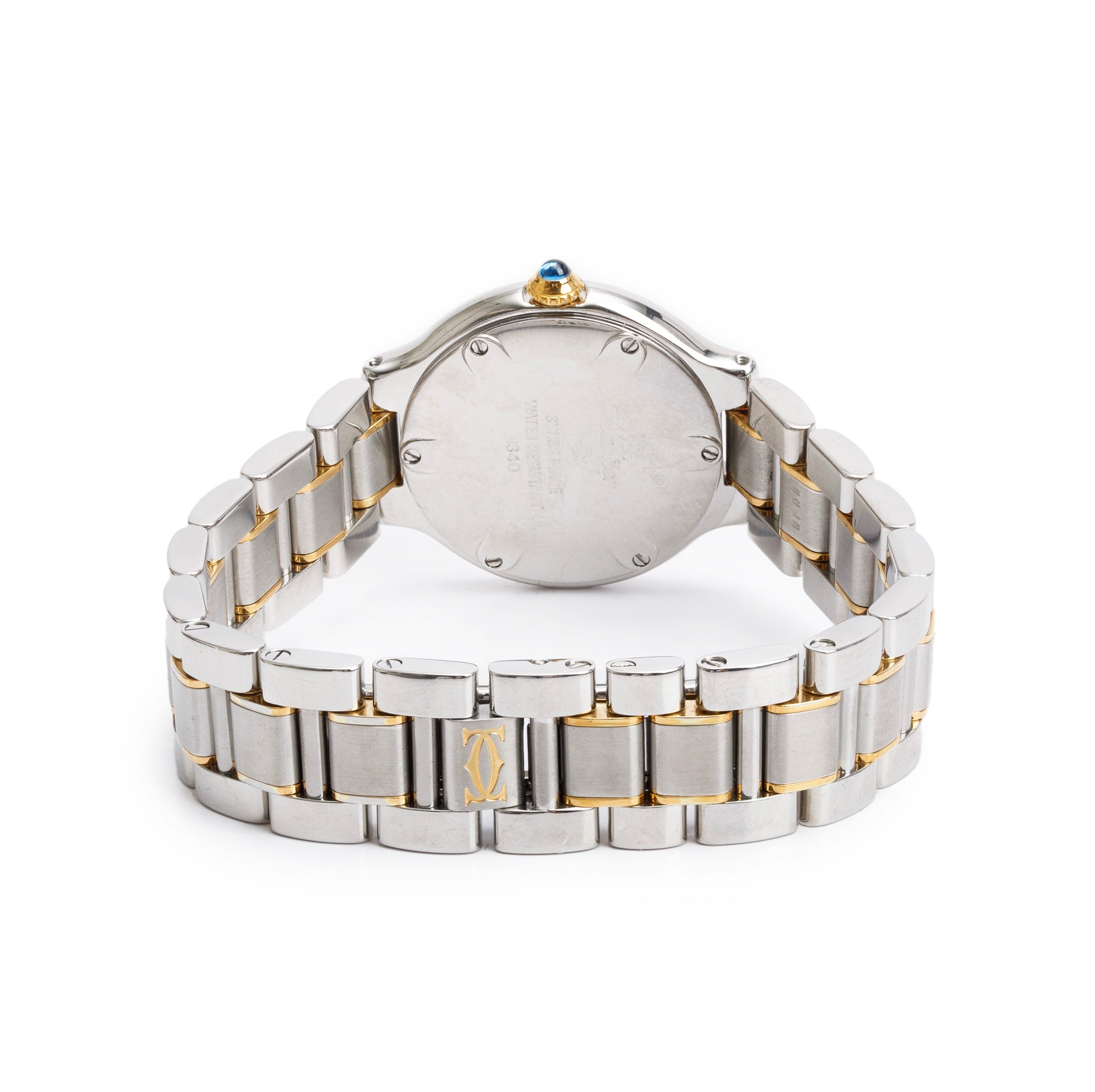 Cartier Stainless Steel & 18k Yellow Gold Plated Must de Cartier 21 28 MM Watch 1340