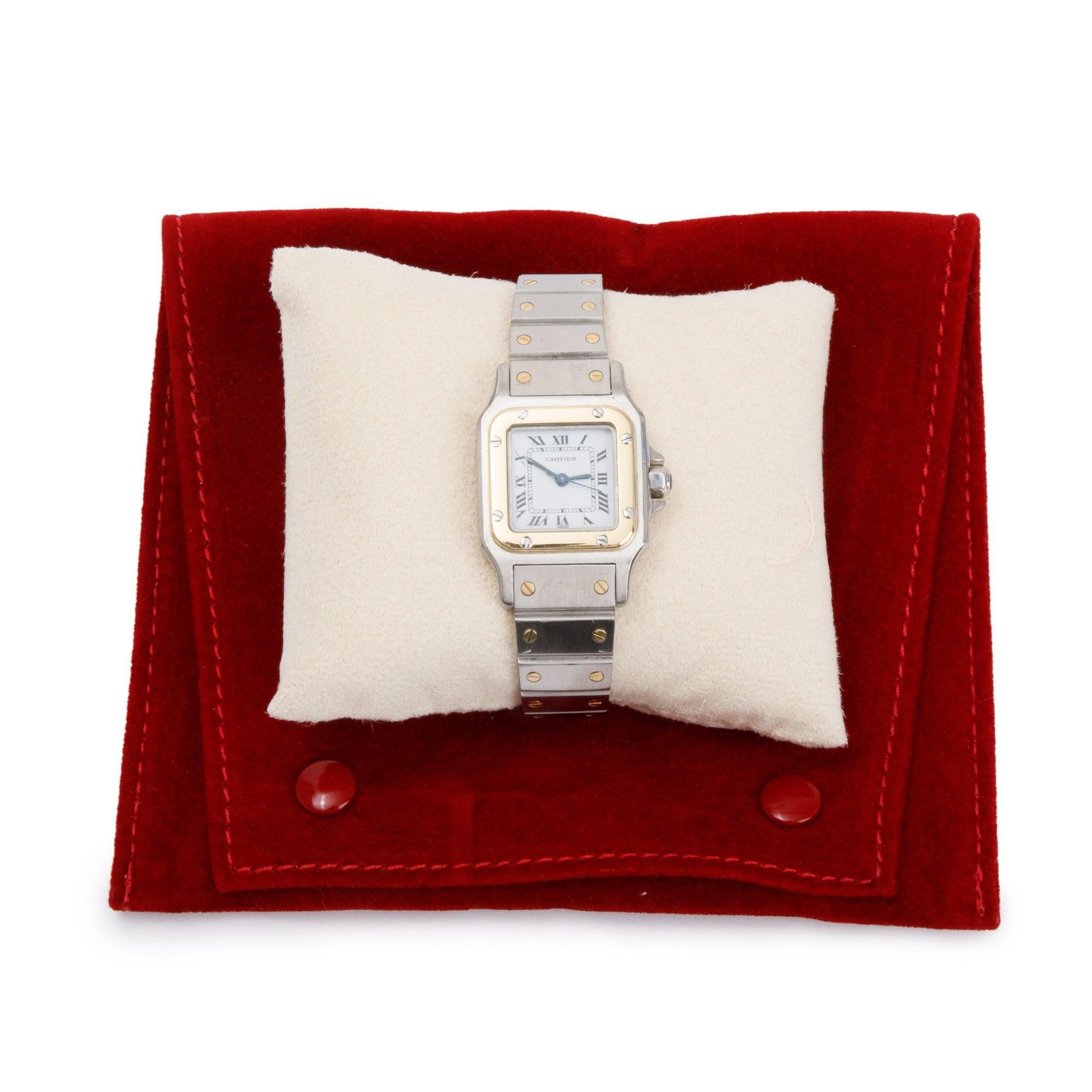 Cartier Stainless Steel & 18k Yellow Gold Santos De Cartier Galbee Automatic Watch